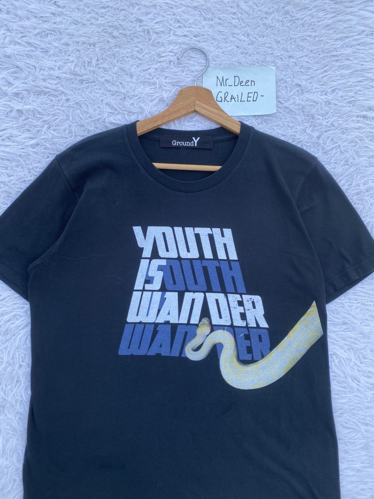 Yohji Yamamoto Rare Yohji Yamamoto Ground Y Snake Tshirt Size US M / EU 48-50 / 2 - 6 Thumbnail