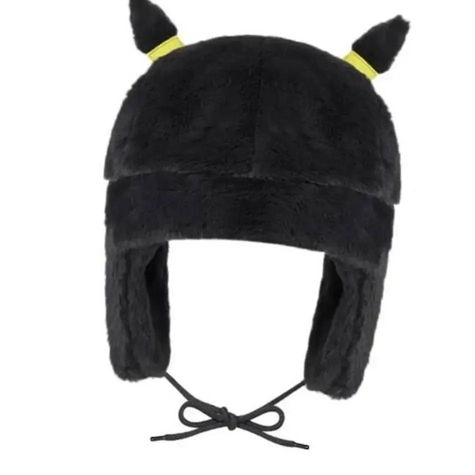 Anime × Japanese Brand Y2K Cartoon Anime Black Umbreon Ushanka Size ONE SIZE - 3 Thumbnail