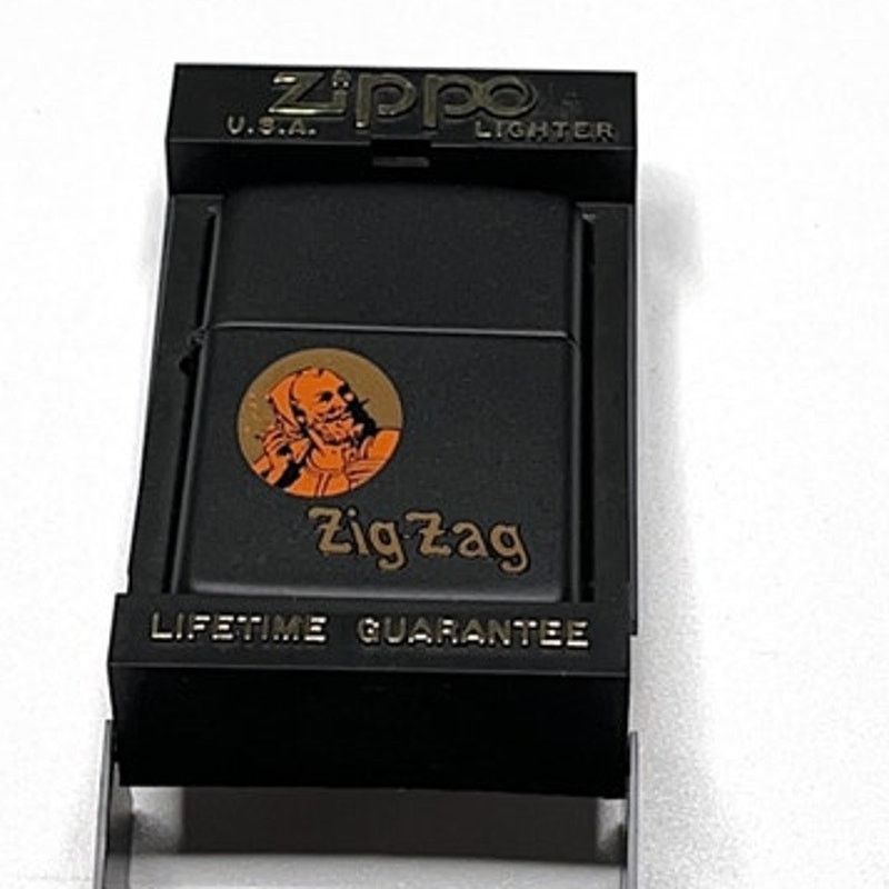 Zippo RARE Vintage Zippo – Zig Zag Man – Black Matte – 1997 MINT Size ONE SIZE - 5 Thumbnail