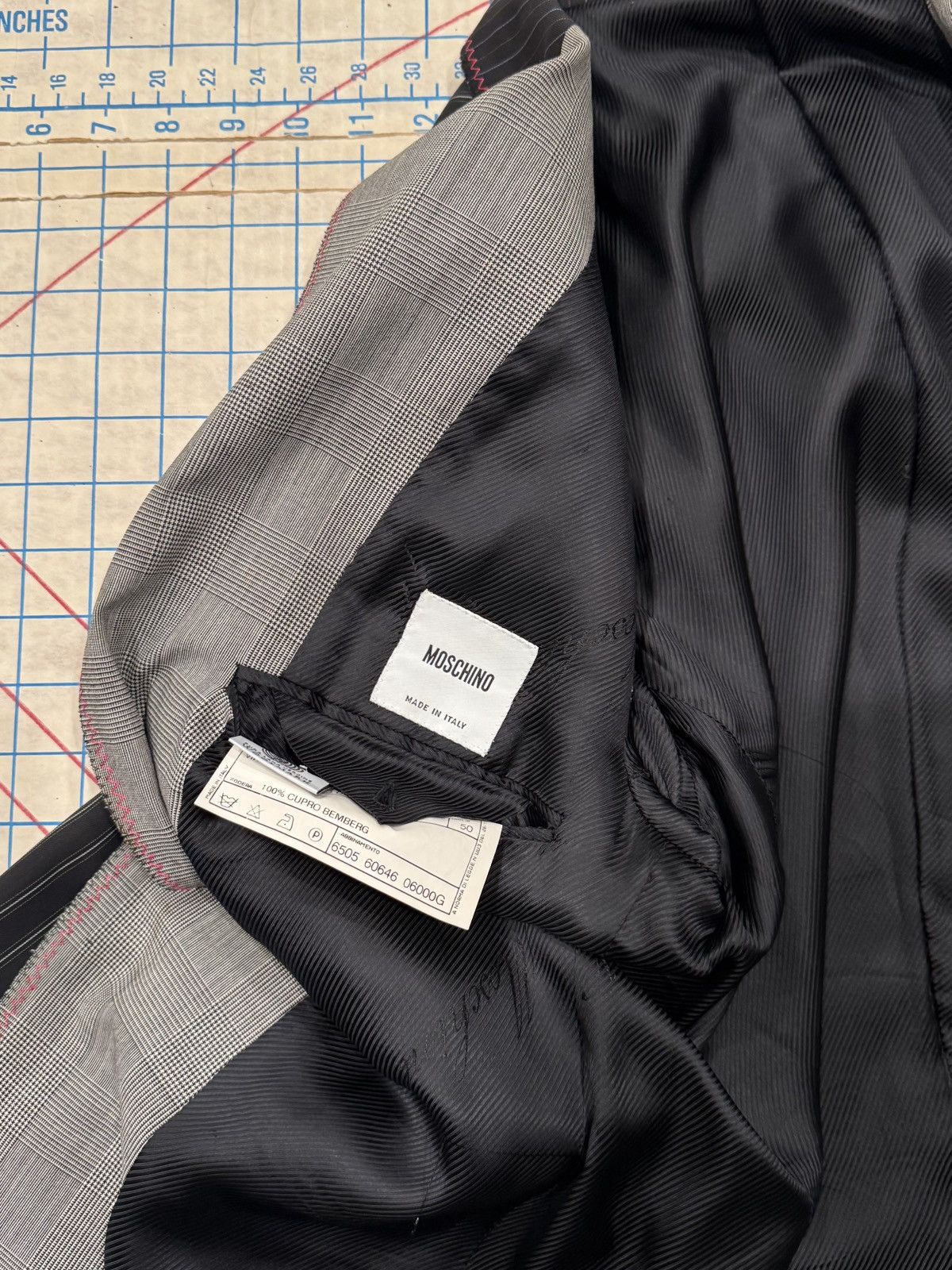 Moschino Moschino Pin Striped Blazer Black Avant Garde Jacket Size 42R - 10 Thumbnail