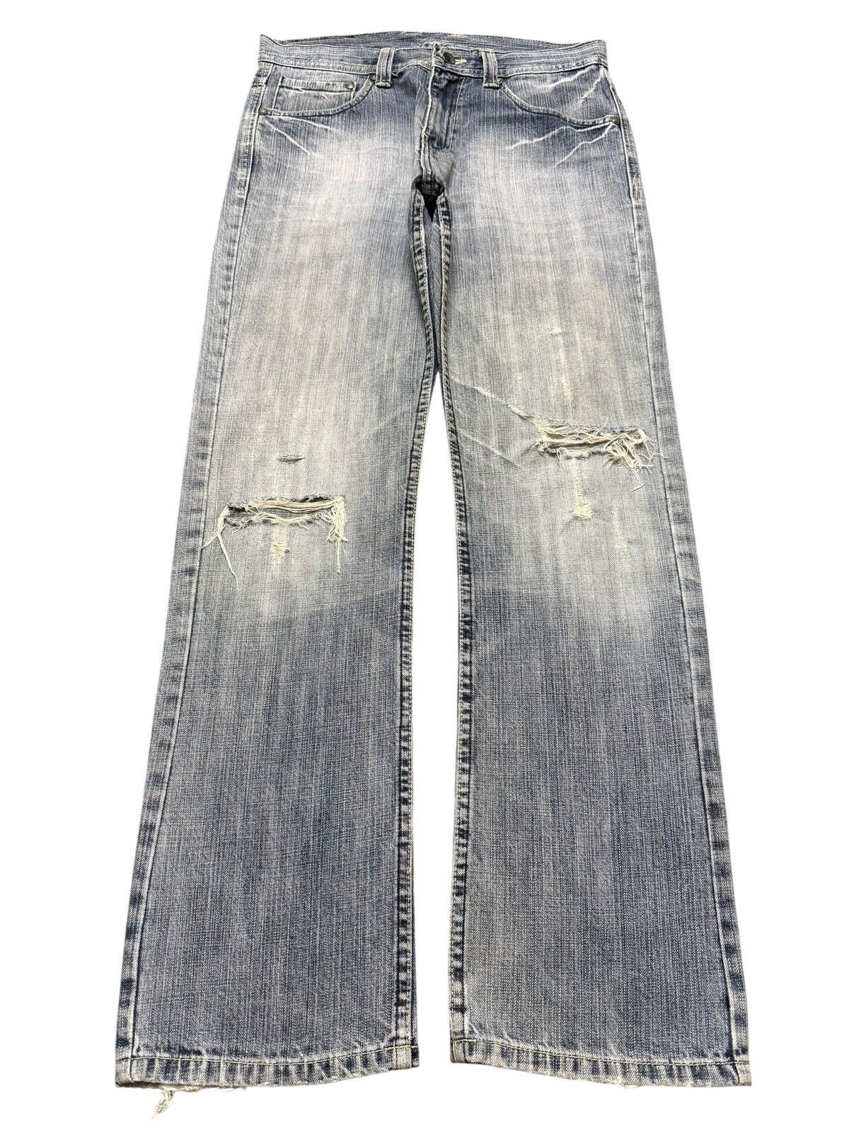 If Six Was Nine Vintage Japanese Brand Faded Wash Clawmark Distressed Loose Size US 32 / EU 48 - 1 Thumbnail