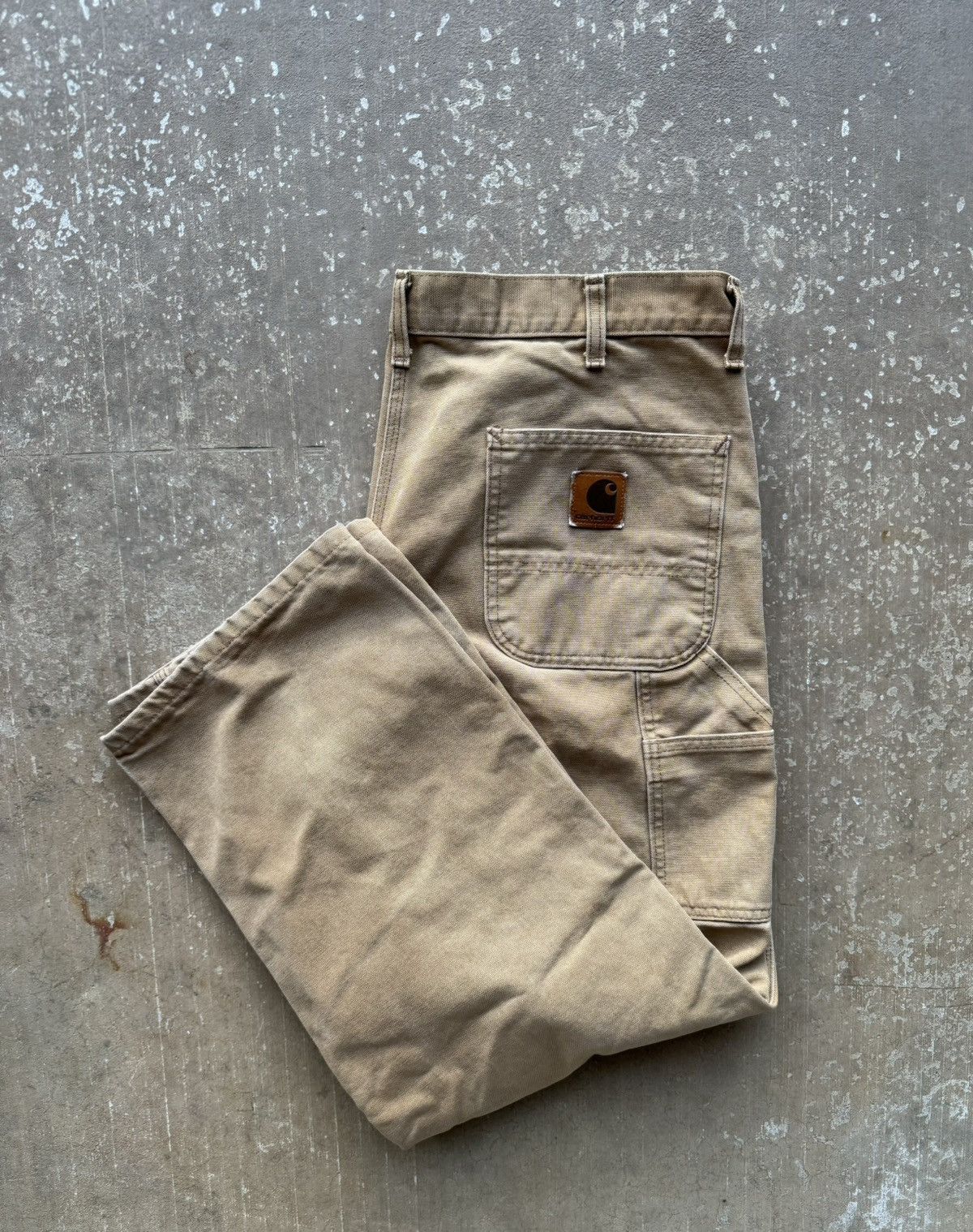 SunFaded Carhartt Single Knee Carpenter Jeans 40x30