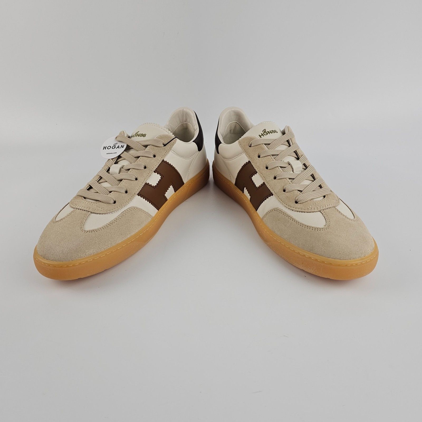 Hogan HOGAN Cool White/Brown Sneakers New & Authentic Size US 10.5 / EU 43-44 - 6 Thumbnail