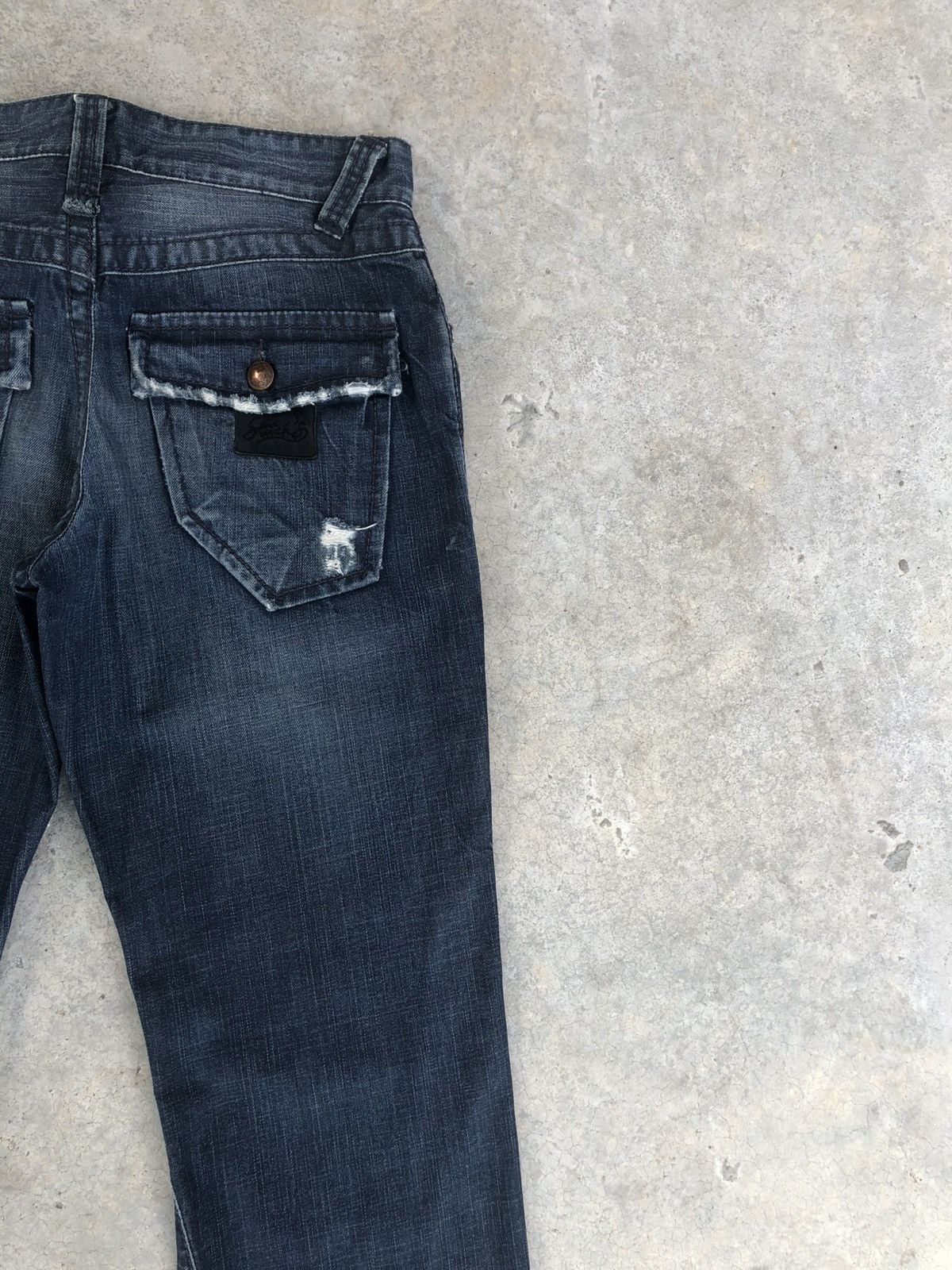 If Six Was Nine Japanese Stitch’s Flared Jeans Distressed Denim Size US 32 / EU 48 - 9 Thumbnail