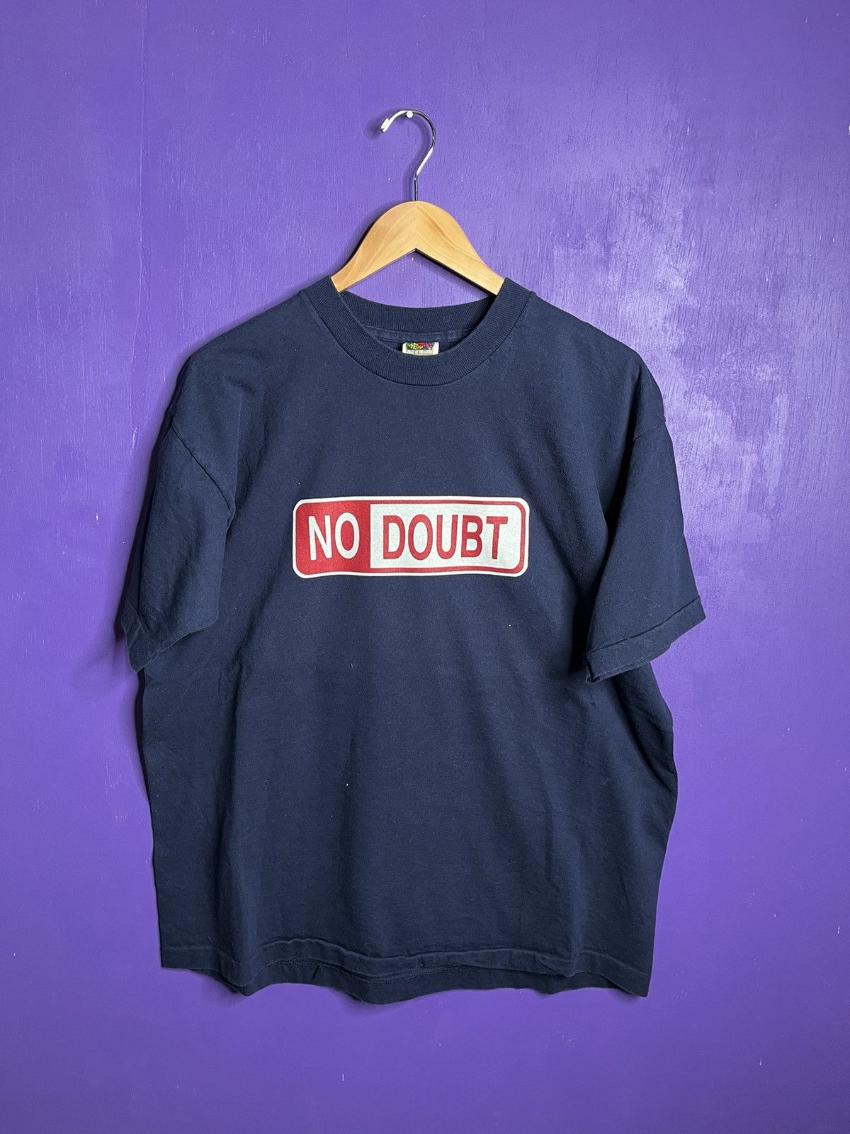image of Band Tees x Tour Tee Vintage 1995 No Doubt Anytime Tour T-Shirt in Navy, Men's (Size XL)