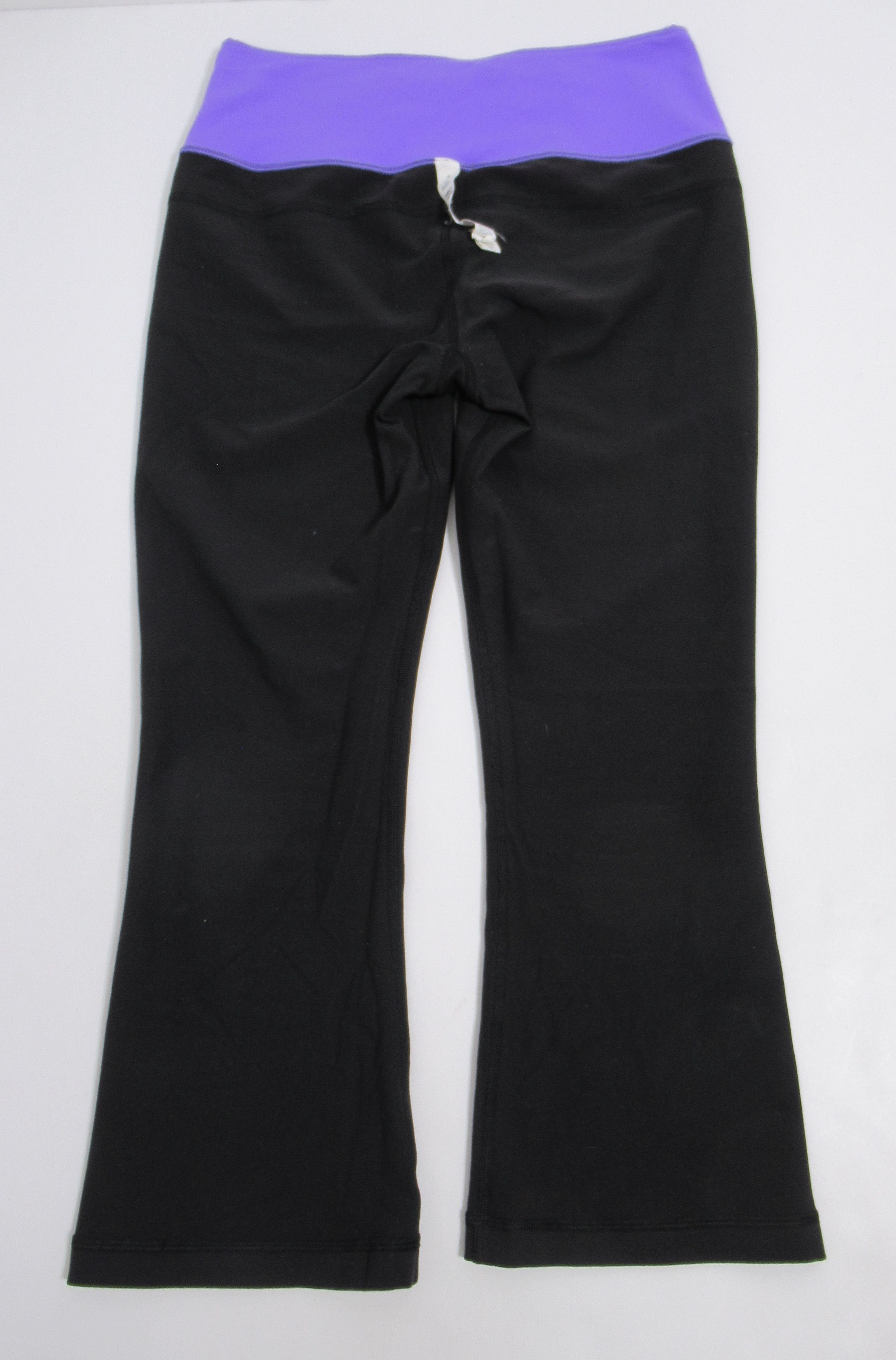 Lululemon Lululemon Women's Activewear Crop Black & Purple Size 6 Size 28" / US 6 / IT 42 - 11 Thumbnail