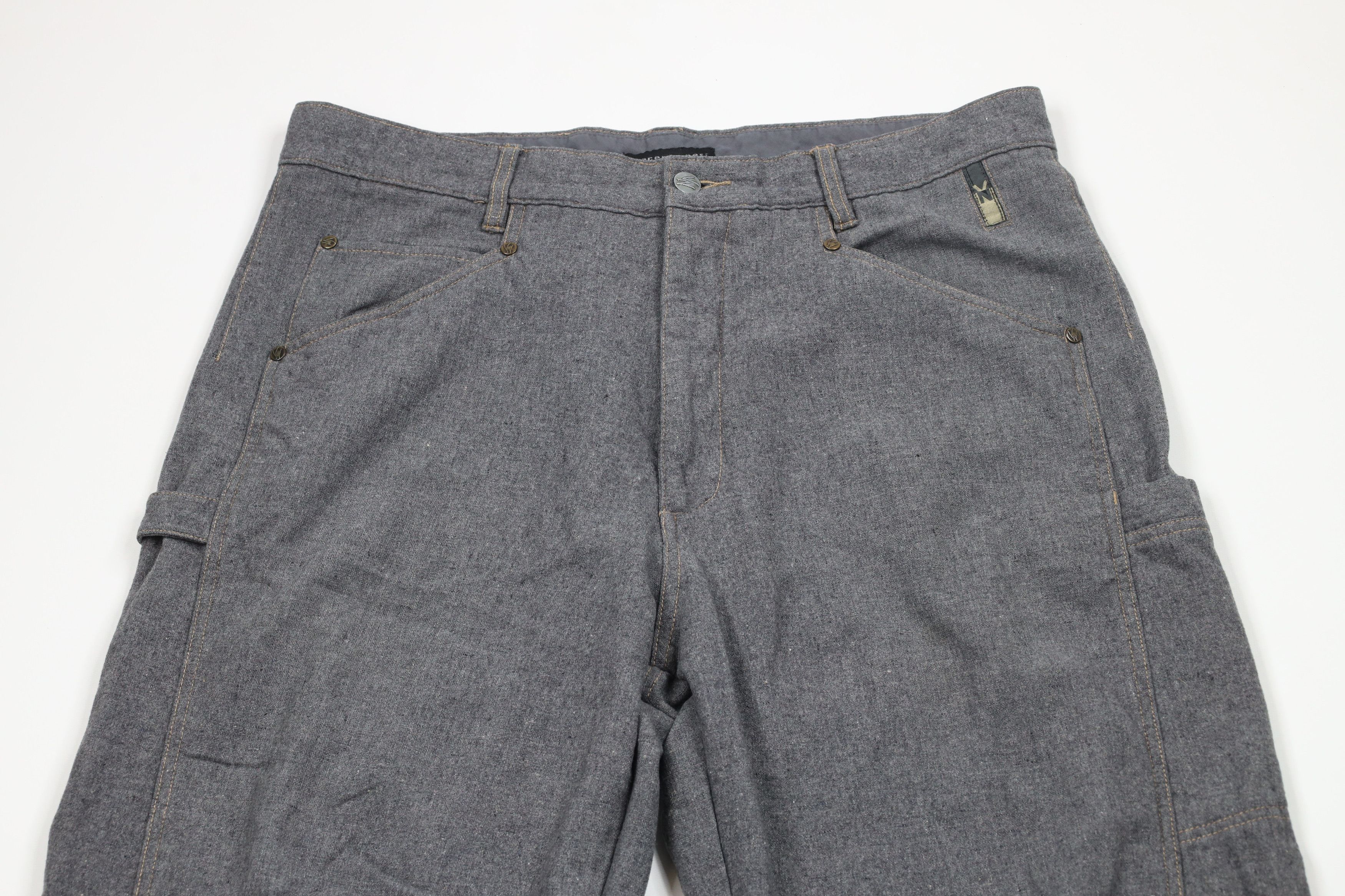 Vintage Vintage 90s Streetwear Baggy Fit Wide Leg Pants Gray Size US 36 / EU 52 - 2 Thumbnail