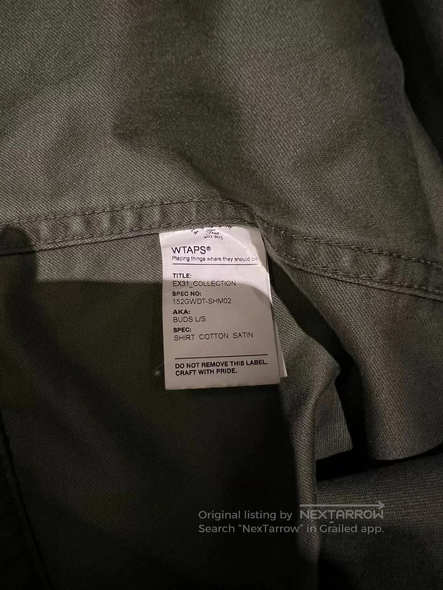 Wtaps WTAPS BUDS L/S SHIRT. Size US XL / EU 56 / 4 - 8 Thumbnail