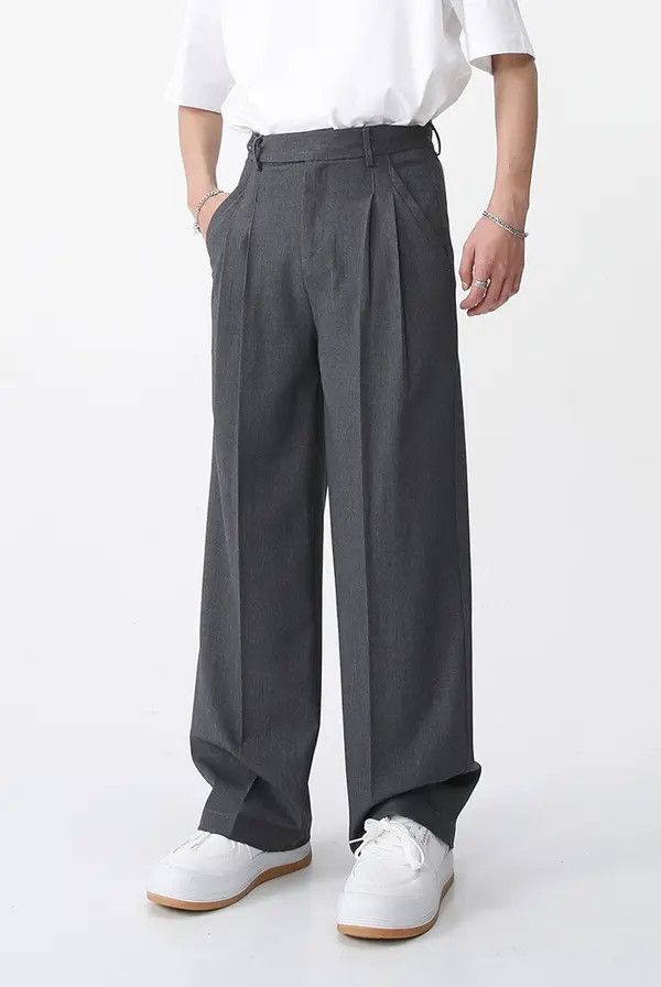 Japanese Brand Hikaru x Shii Gray simple fashion casual versatile trousers Size US 32 / EU 48 - 3 Thumbnail