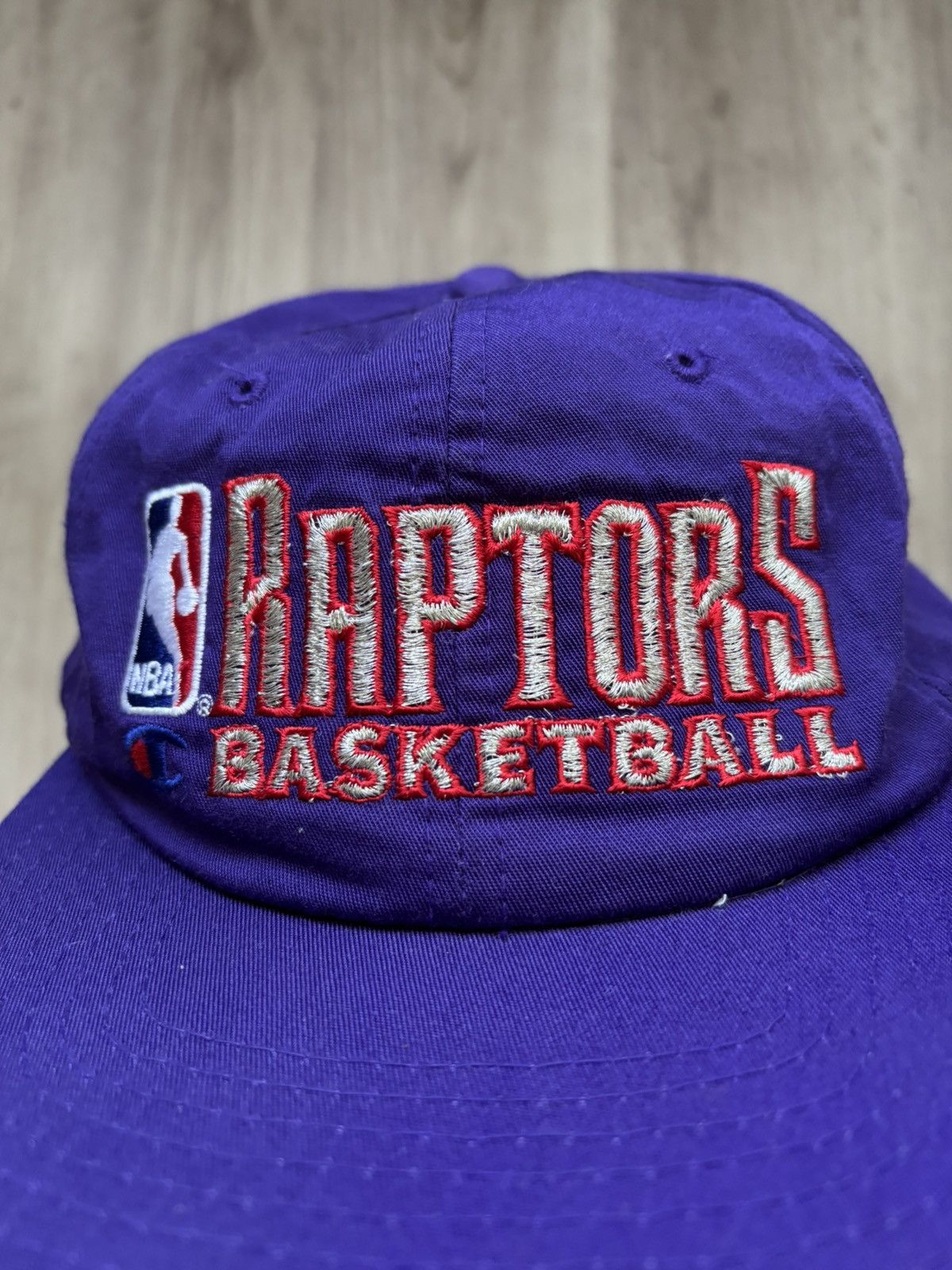 Champion vintage 1990s Toronto Raptors NBA Sports Vtg purlpe Size ONE SIZE - 2 Thumbnail