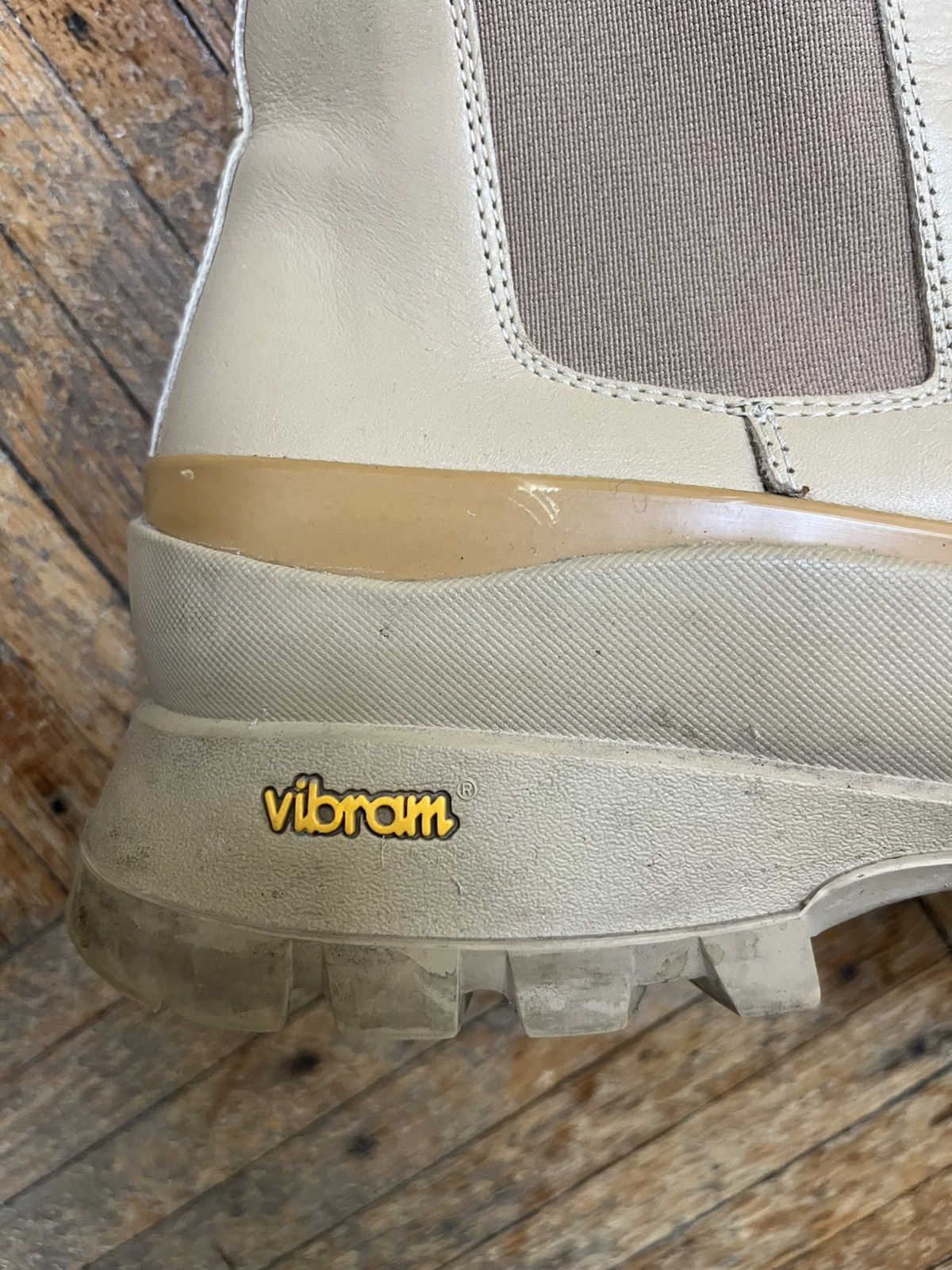 Jil Sander Jil Sander Vibram Tan/Beige/Cream Chelsea Boot Size US 11 / EU 44 - 6 Thumbnail