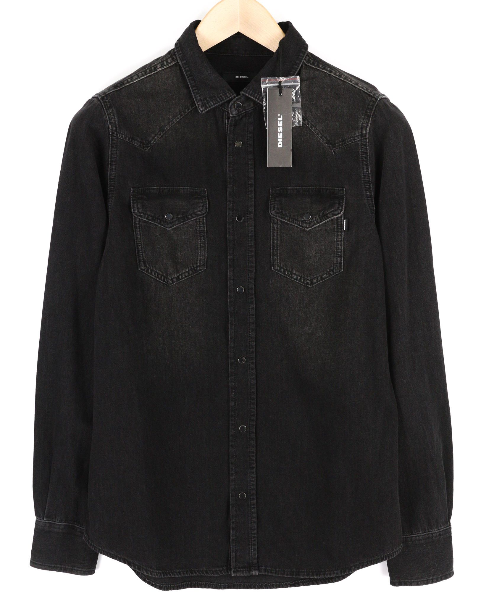Diesel NEW-SONORA S Denim Washed Black Pockets 40516 Size US S / EU 44-46 / 1 - 1 Thumbnail