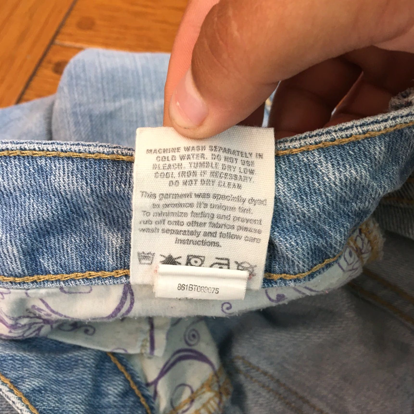 Denime Bullhead Venice Women's Distressed Skinny Jeans Size 11 Blue Denim 34x31 Size 32" / US 10 / IT 46 - 7 Thumbnail