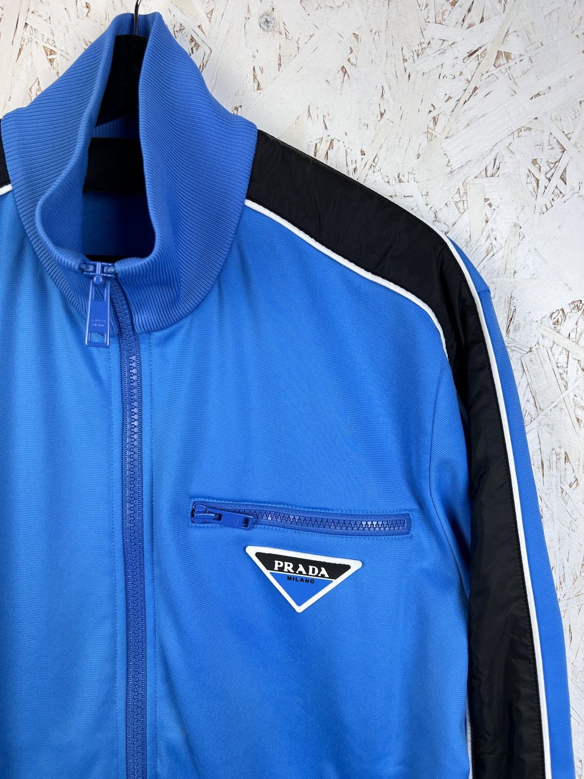 Prada Prada Runproof Technical Fleece Jacket In Blue S19 Size US XL / EU 56 / 4 - 2 Thumbnail
