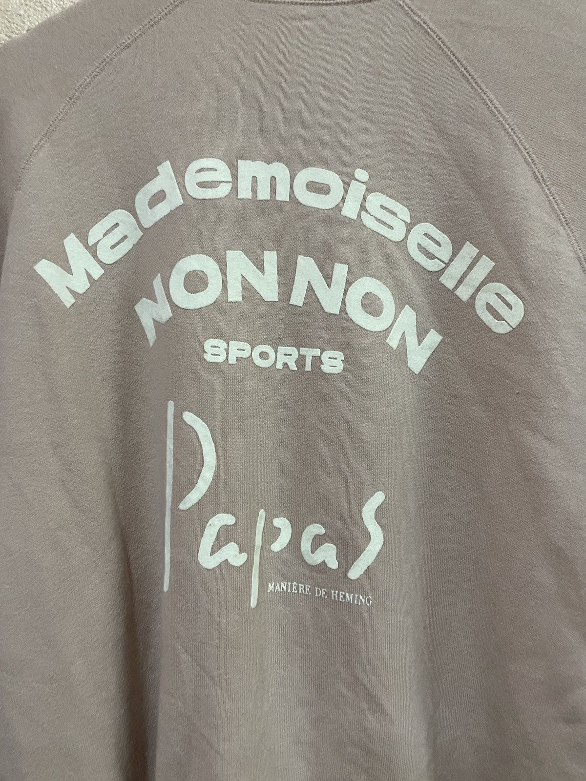 If Six Was Nine × Japanese Brand × Mademoiselle Non Non Mademoiselle Non Non Papas Japan Sports Sweatshirt Big logo Size US L / EU 52-54 / 3 - 9 Thumbnail