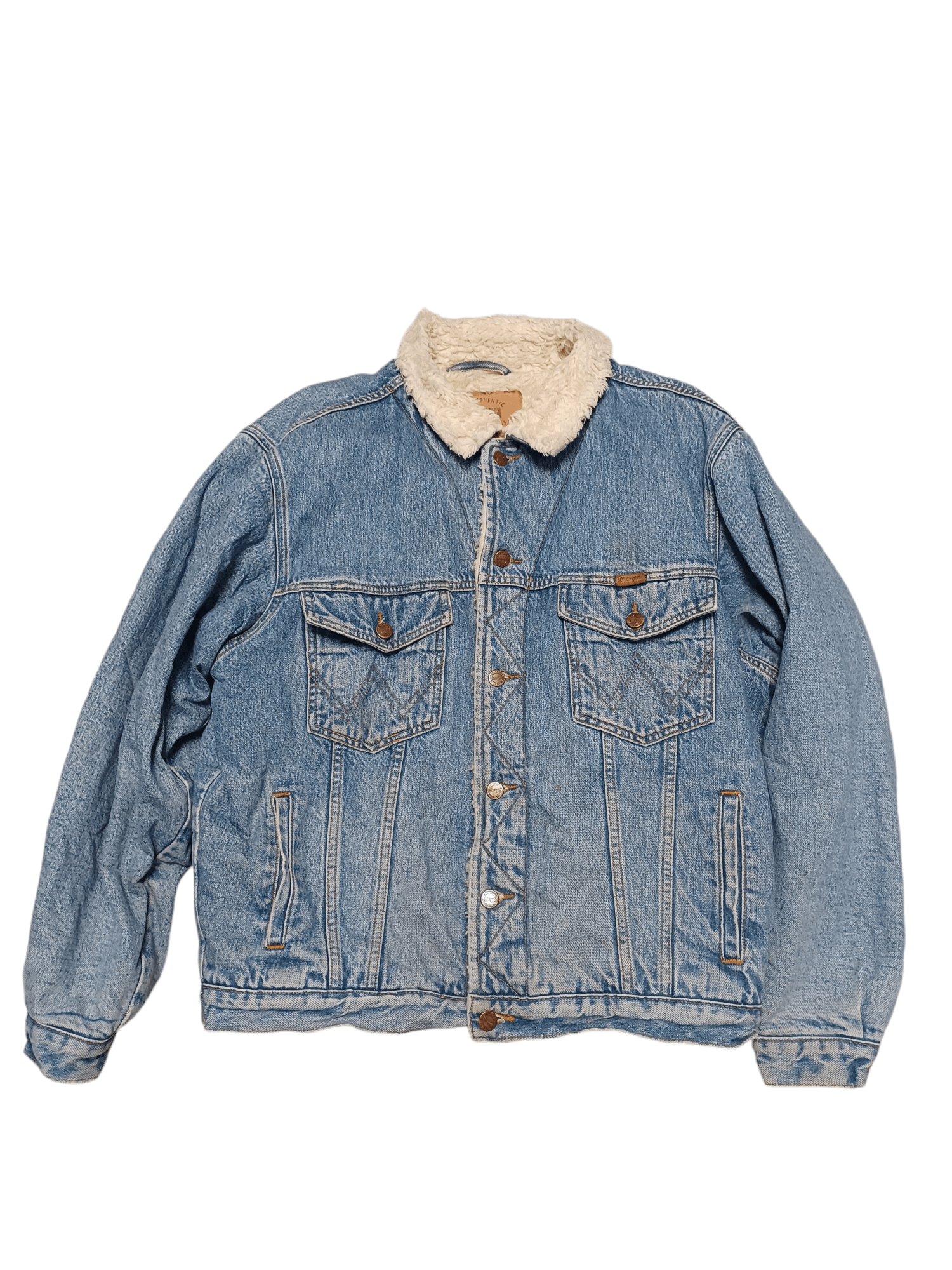 Wrangler WRANGLER SHERPA VINTAGE MADE IN USA DENIM WARM WINTER JACKET Size US L / EU 52-54 / 3 - 1 Thumbnail
