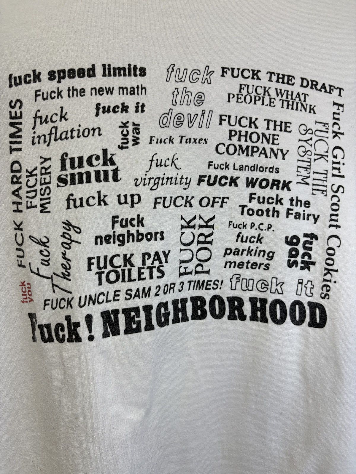Neighborhood Neighborhood “Fuck Everything” Tee Size US M / EU 48-50 / 2 - 4 Thumbnail