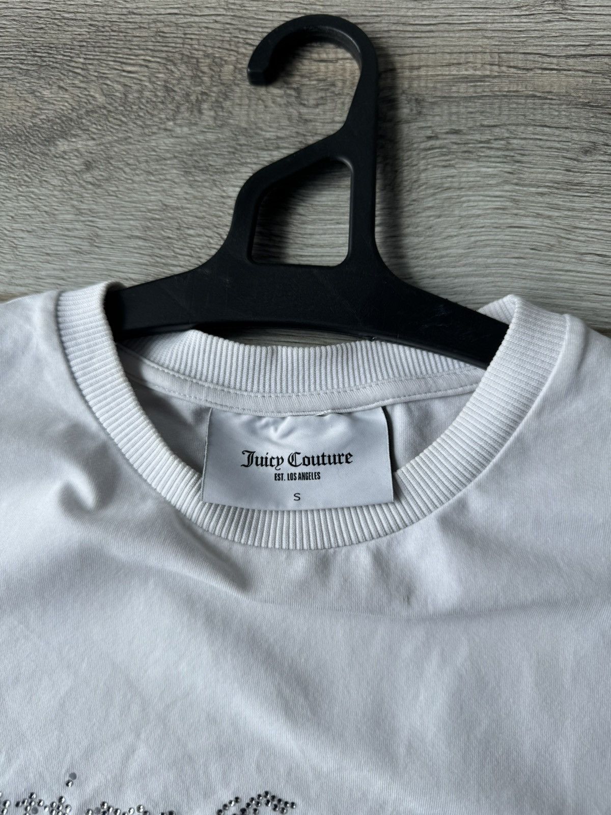 Juicy Couture Juicy Couture White Rheistones Crop Top Size S / US 4 / IT 40 - 5 Thumbnail