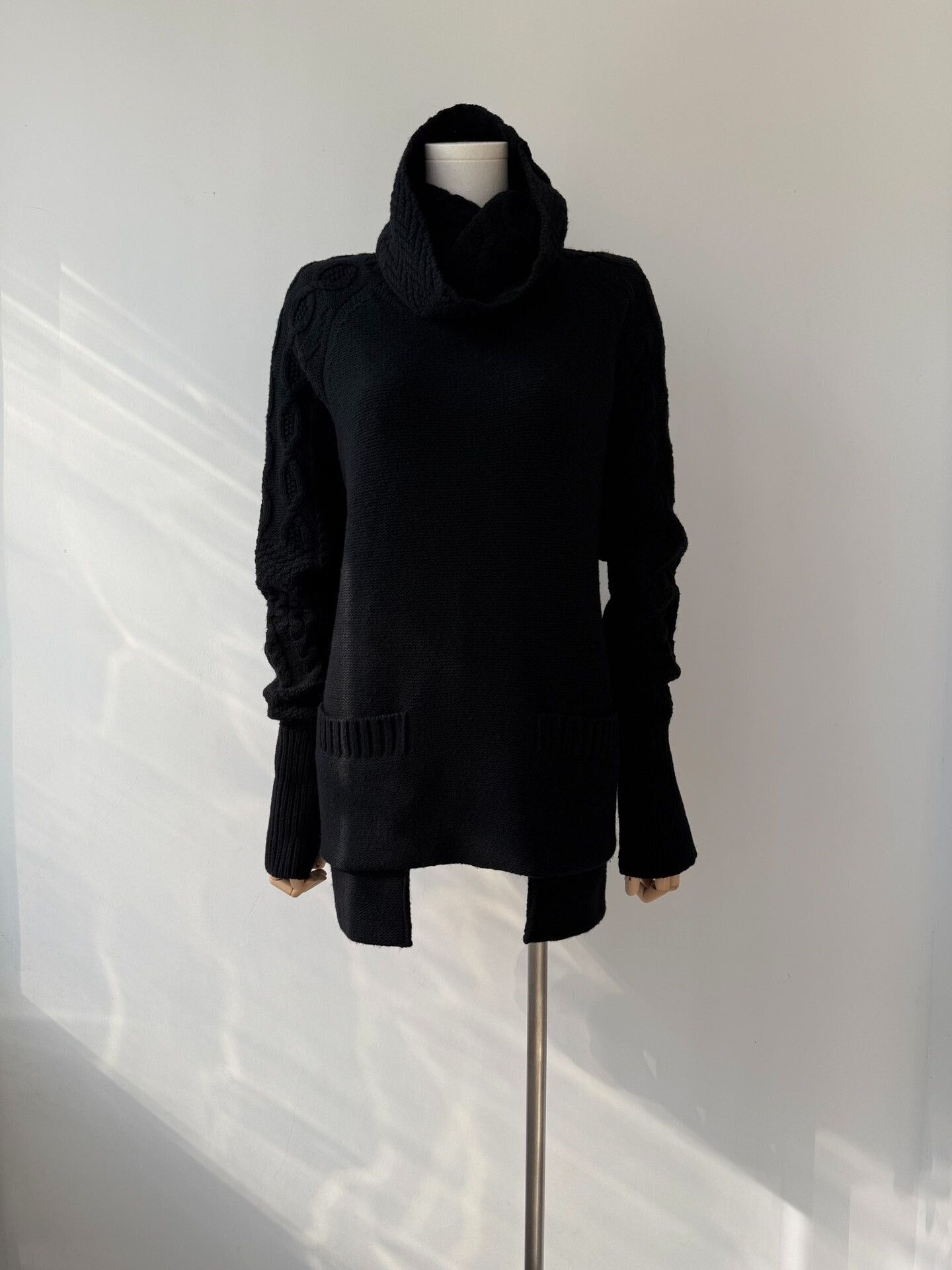 Yohji Yamamoto yohji yamamoto noir oversized black sweater Size ONE SIZE - 1 Thumbnail
