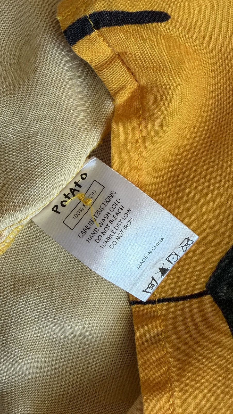 Imran Potato Imran Potato “Potato Tech” Button Up Shirt Yellow XL Size US XL / EU 56 / 4 - 6 Thumbnail