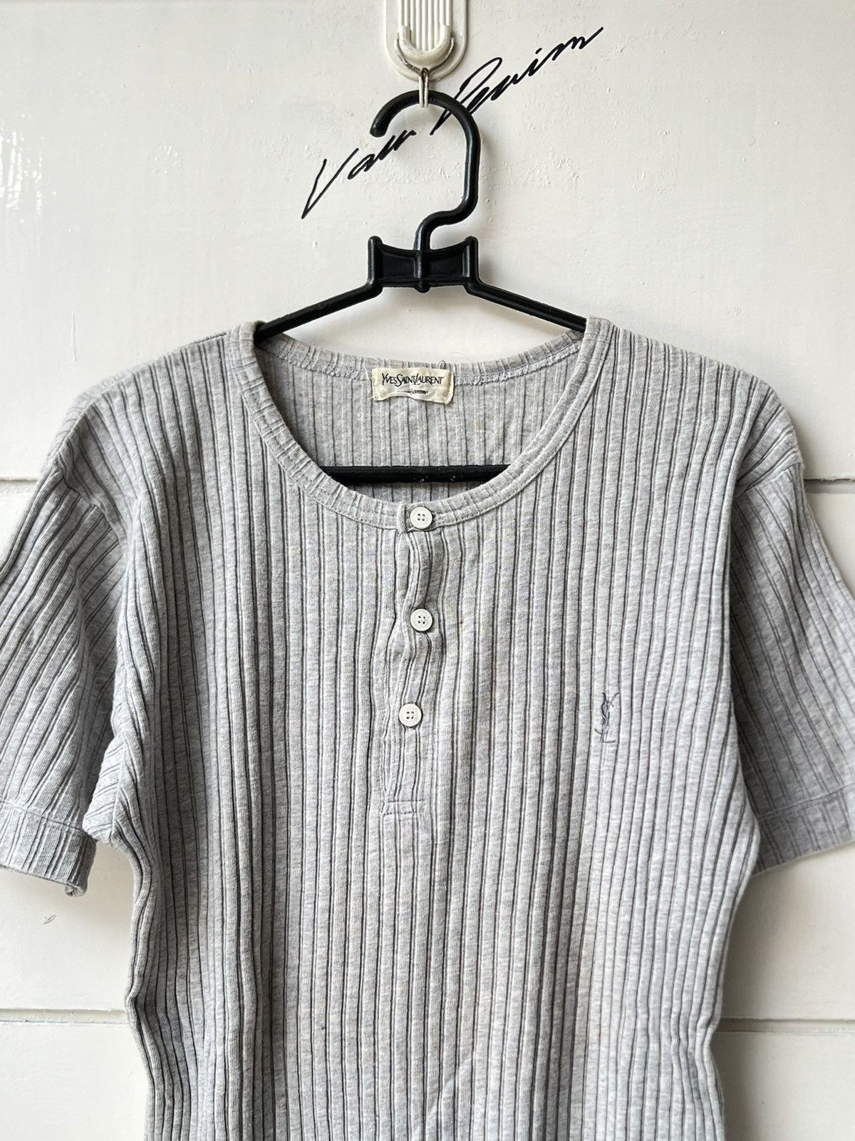 Yves Saint Laurent Yves Saint Laurent Pour Homme Knit T-shirt Size US XS / EU 42 / 0 - 11 Thumbnail