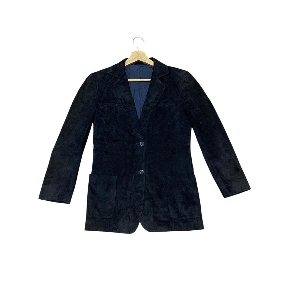 Genuine Leather Vintage Simon Style Milano Genuine Leather Blazer Jacket Size US XS / EU 42 / 0 - 1 Thumbnail