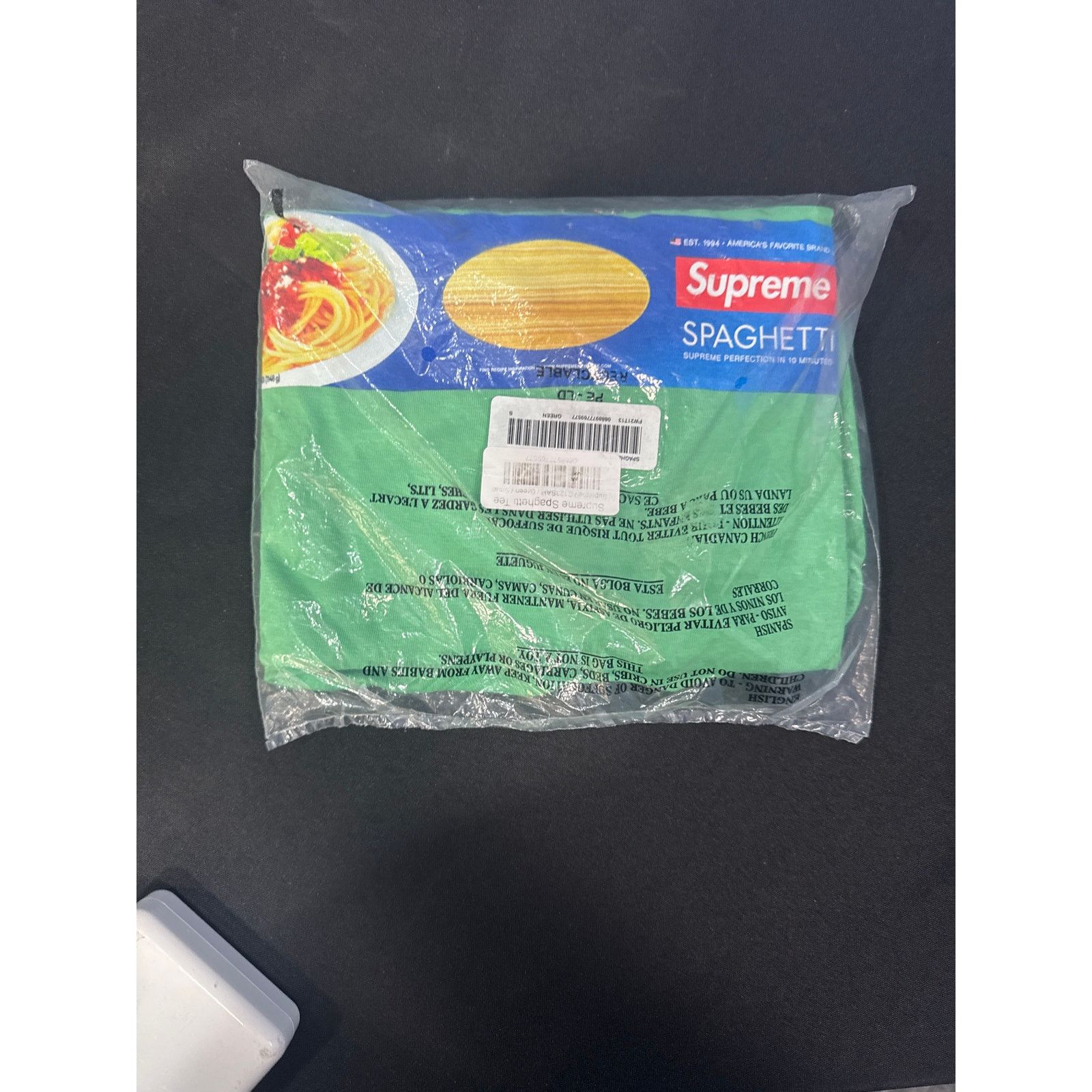 Supreme Supreme Spaghetti Tee Green Small Rare NIP Size US S / EU 44-46 / 1 - 2 Thumbnail