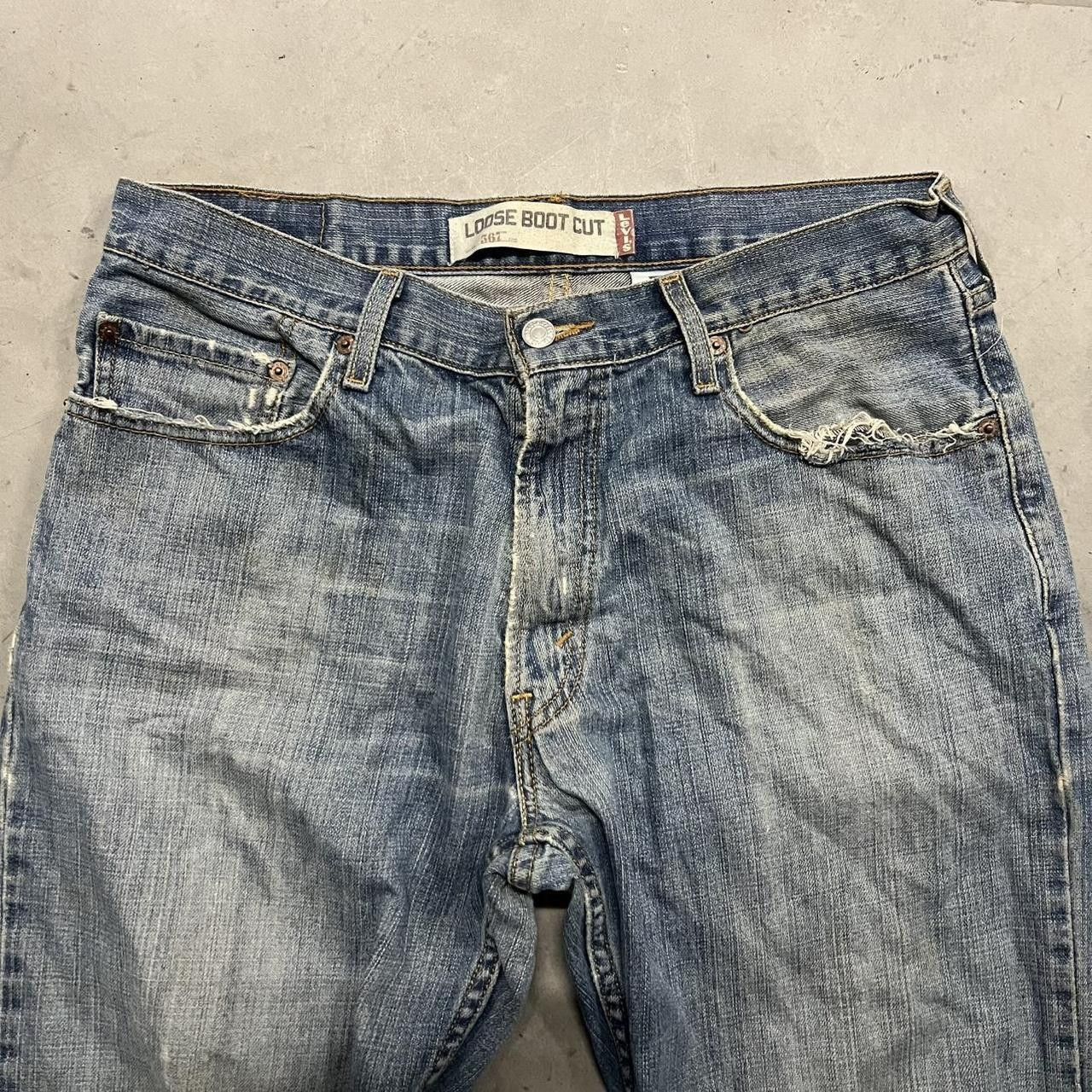 Levi's × Vintage Vintage Y2K Super Baggy Levis tall Skater style Denim Jeans! Size US 34 / EU 50 - 4 Thumbnail