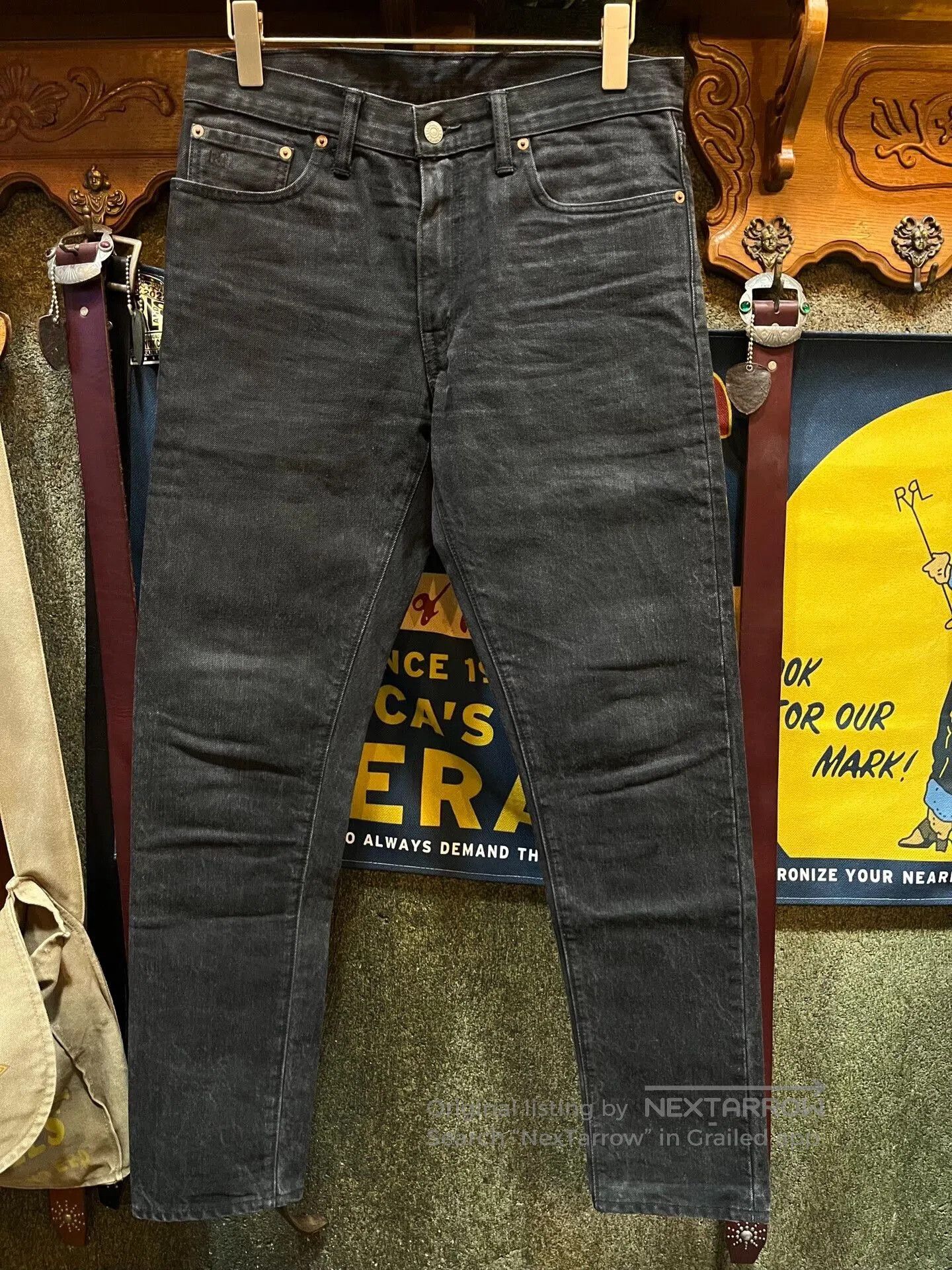 RRL Ralph Lauren RRL Black Denim Jeans by Ralph Lauren. Size US 31 - 1 Thumbnail