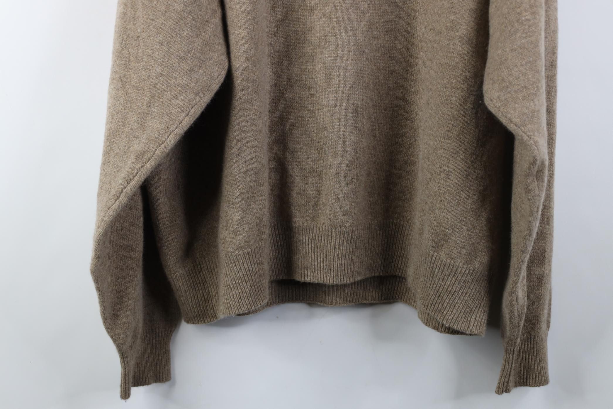 Vintage Vintage 80s 90s Streetwear Cashmere V-Neck Sweater Beige Size US XL / EU 56 / 4 - 9 Thumbnail