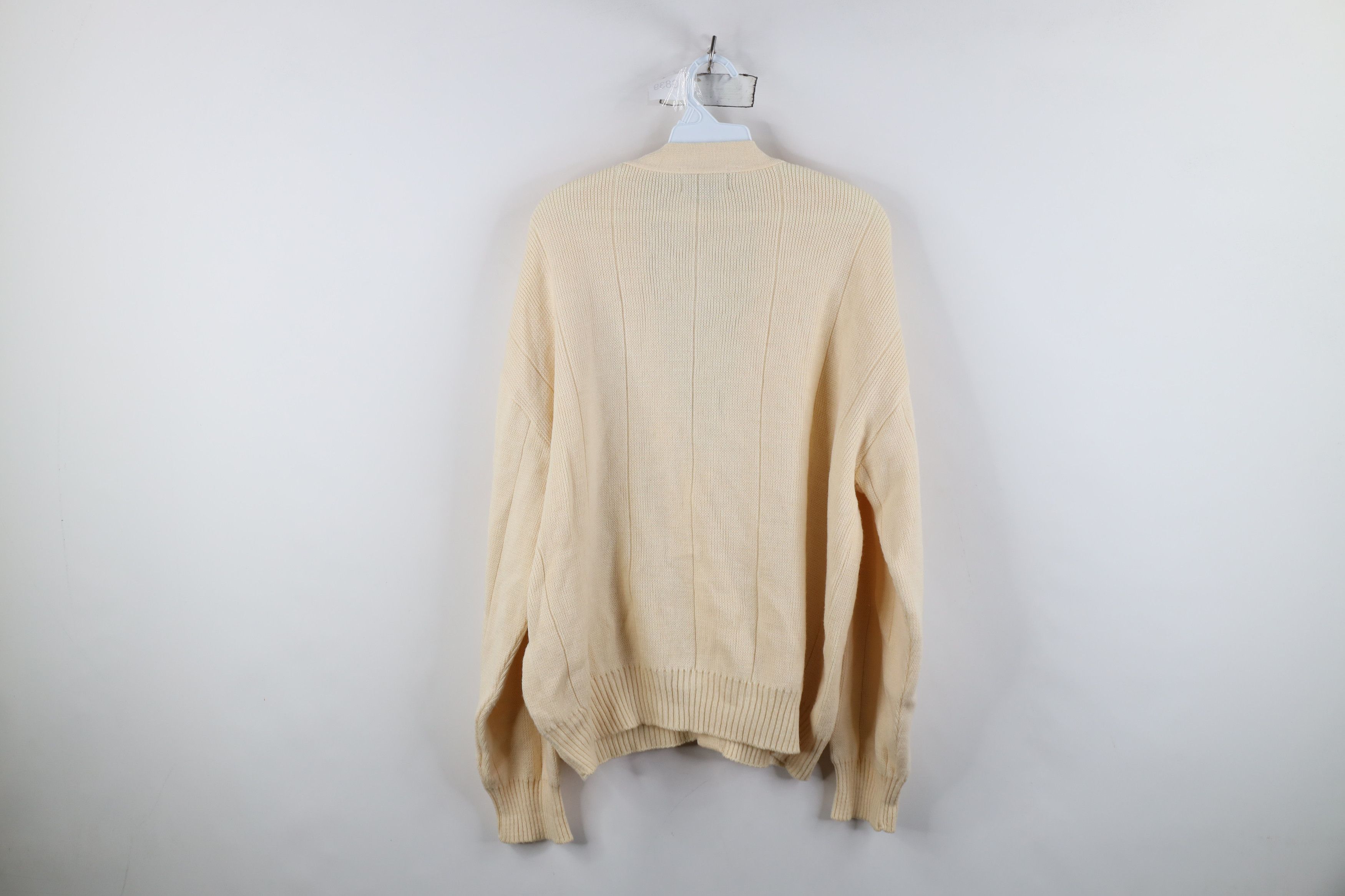 Vintage Vintage 90s Streetwear Blend Ribbed Knit Cardigan Sweater Size US L / EU 52-54 / 3 - 8 Thumbnail