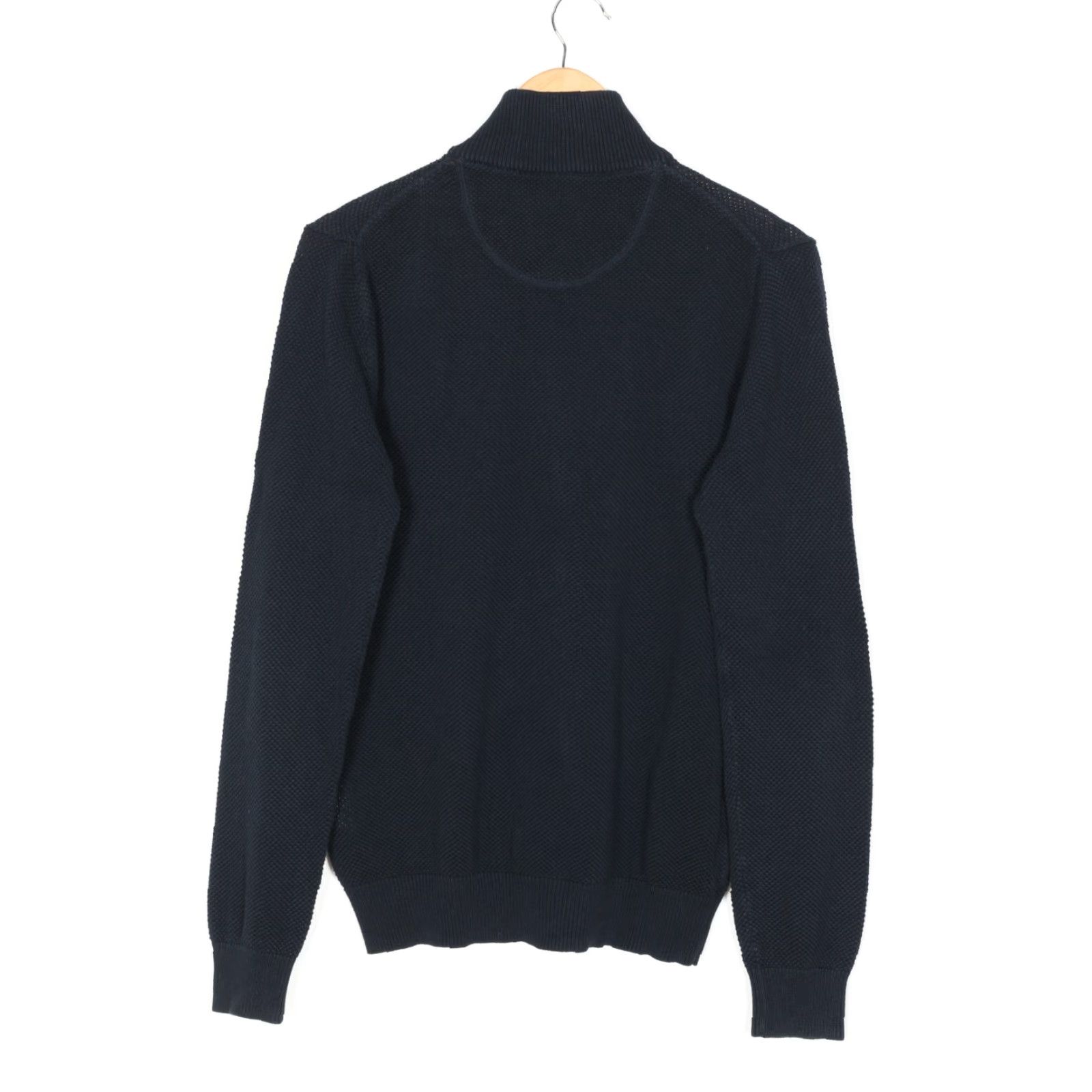 Gant GANT Jumper Sweater Men M Full Zip Knit Premium Cotton Blue VR2292 Size US M / EU 48-50 / 2 - 4 Thumbnail