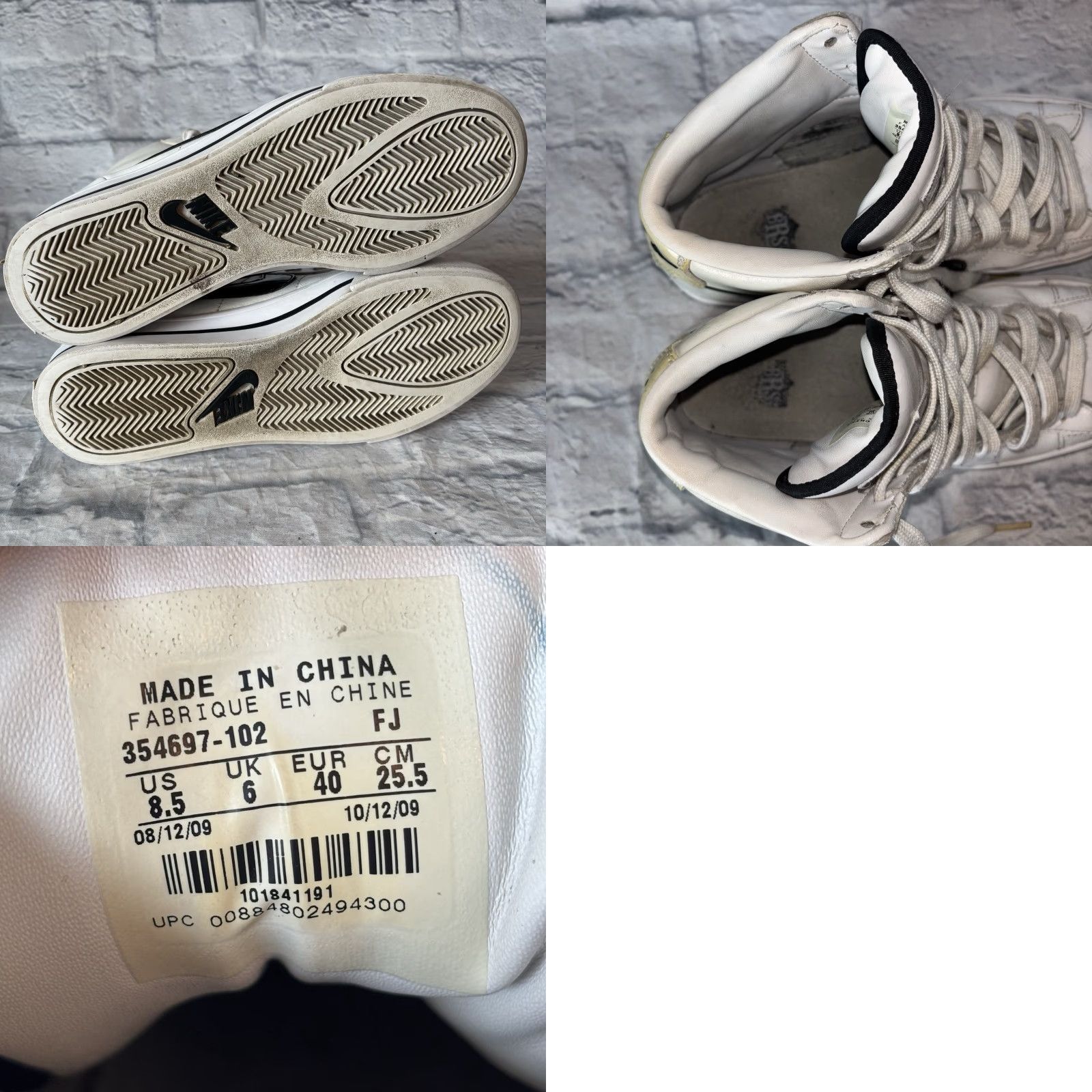 Nike Nike Blazers Sneaker High Top White Black 354697-141 Women’s 8.5 Shoes Breathable Comfort Vintage: No Size M / US 6-8 / IT 42-44 - 9 Thumbnail