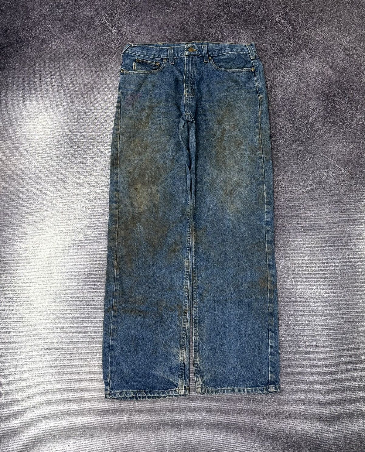 Carhartt Vintage Carhartt Y2K Relaxed Fit Distressed Work Denim Jeans Size US 34 / EU 50 - 2 Thumbnail