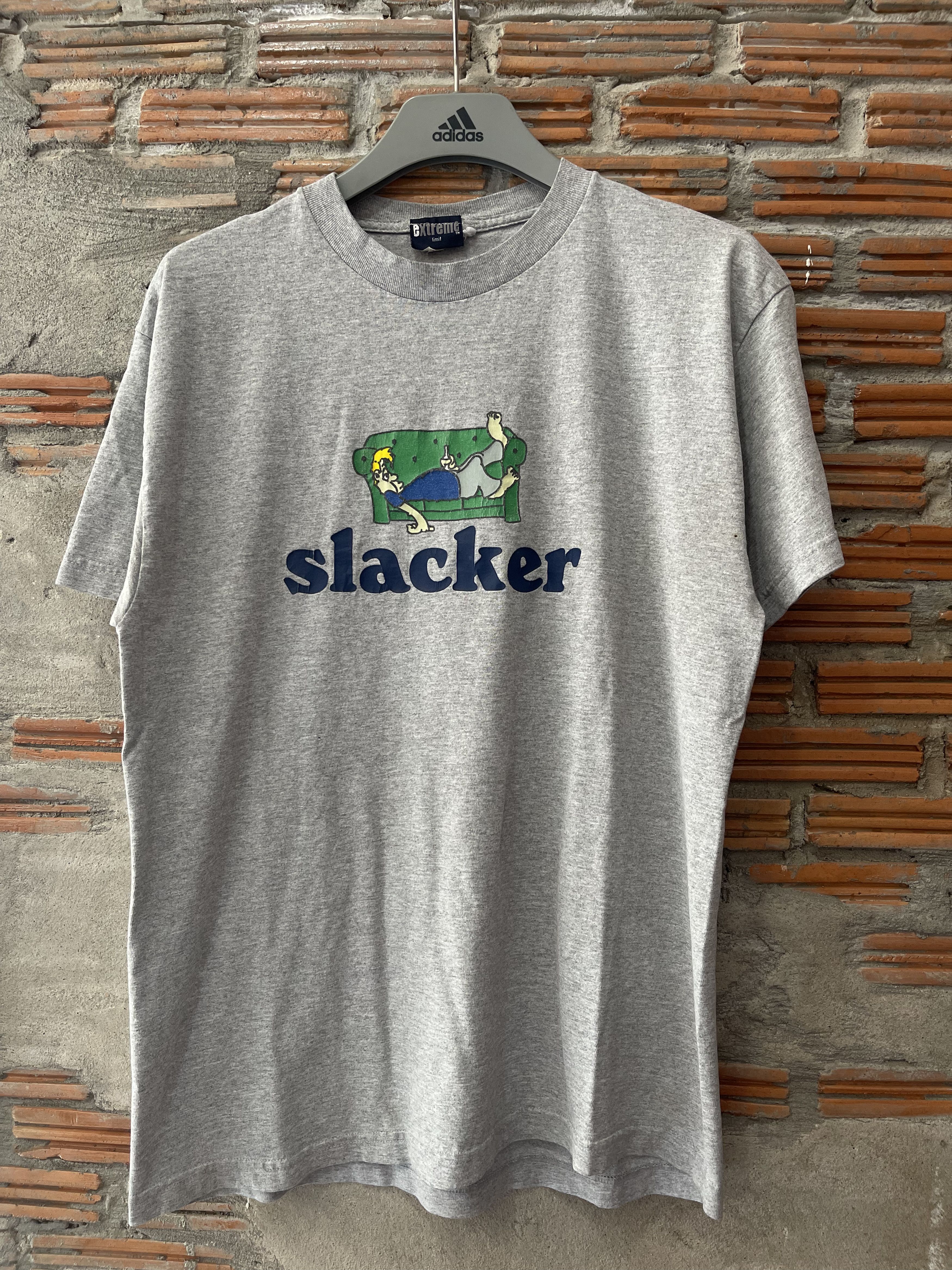 Vintage Vintage Extreme Limit Slacker Graphic Tee 90s Skater Grunge Size US L / EU 52-54 / 3 - 8 Thumbnail