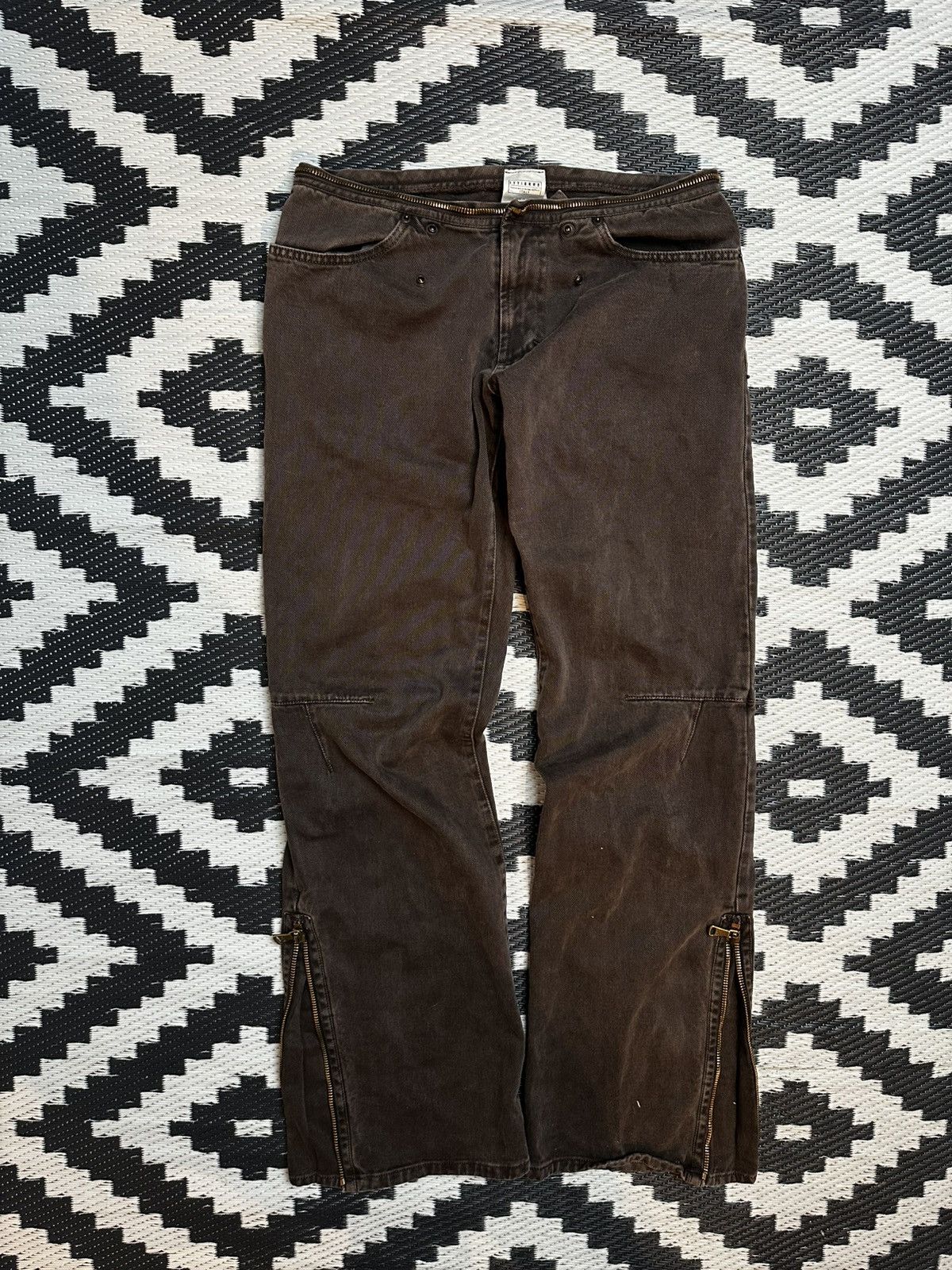 Dolce & Gabbana × Japanese Brand × Vintage Dolce & Gabbana Postarchive style Flared pants Size US 30 / EU 46 - 1 Thumbnail