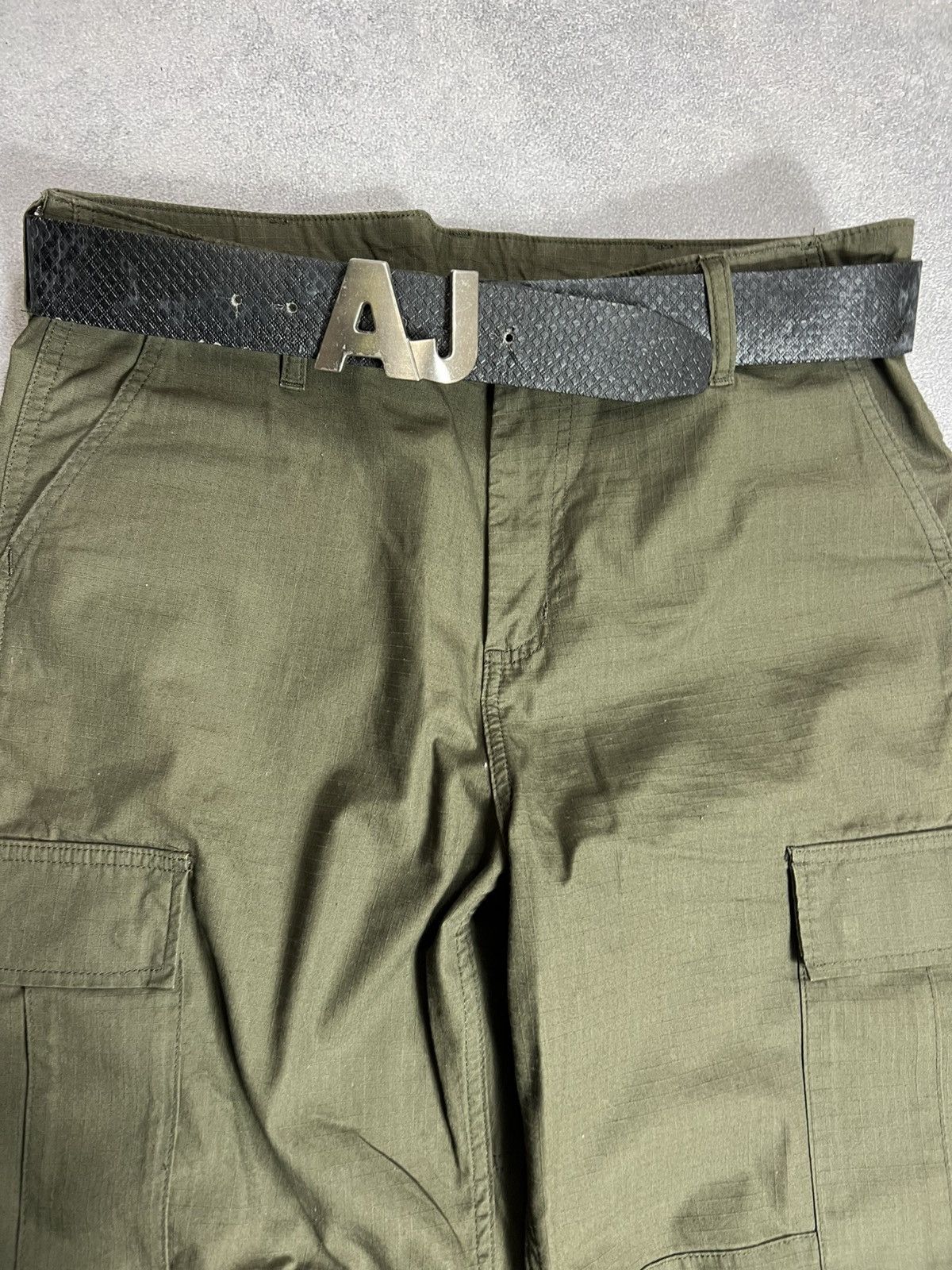 Armani Vintage Armani Jeans Big Logo Metal Logo Archive Y2K Belt Size ONE SIZE - 2 Thumbnail