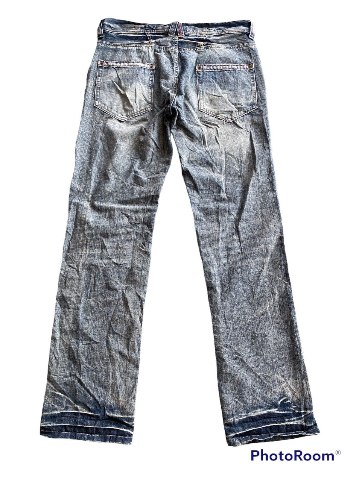 Hysteric Glamour × Japanese Brand Faded Black Japan Real Vintage Distressed Denim p186 Size US 34 / EU 50 - 6 Thumbnail