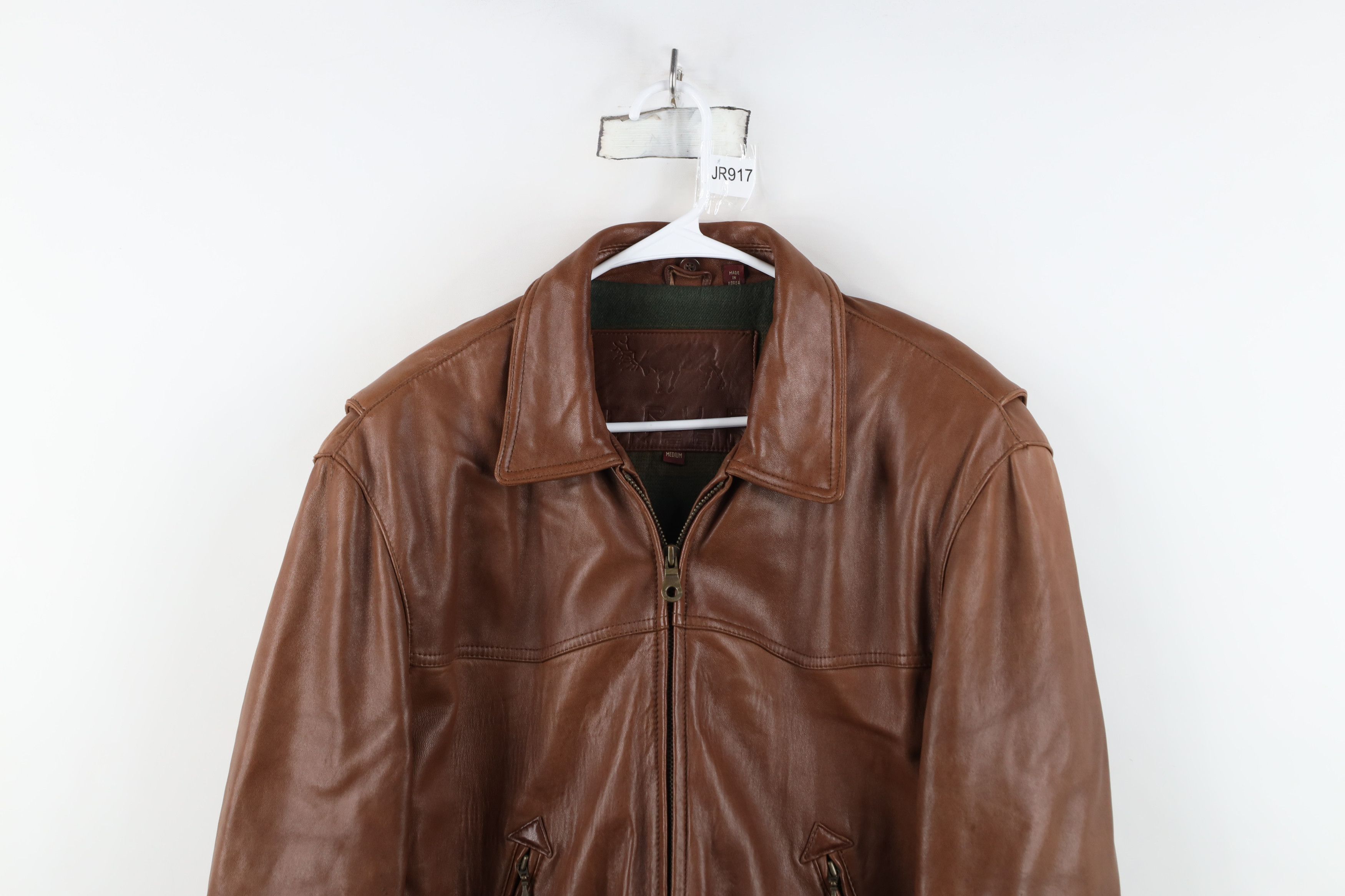 Vintage Vintage 90s Y2K Streetwear Lined Soft Leather Jacket Brown Size US M / EU 48-50 / 2 - 2 Thumbnail