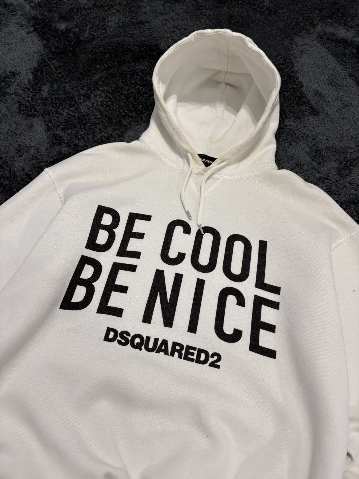 Dsquared2 Dsquared White "Be Cool Be Nice" Hoodie Size US S / EU 44-46 / 1 - 3 Thumbnail
