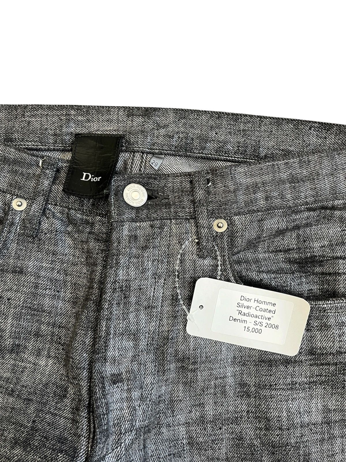 Dior Ss08 dior radioactive denim Size US 29 - 4 Thumbnail