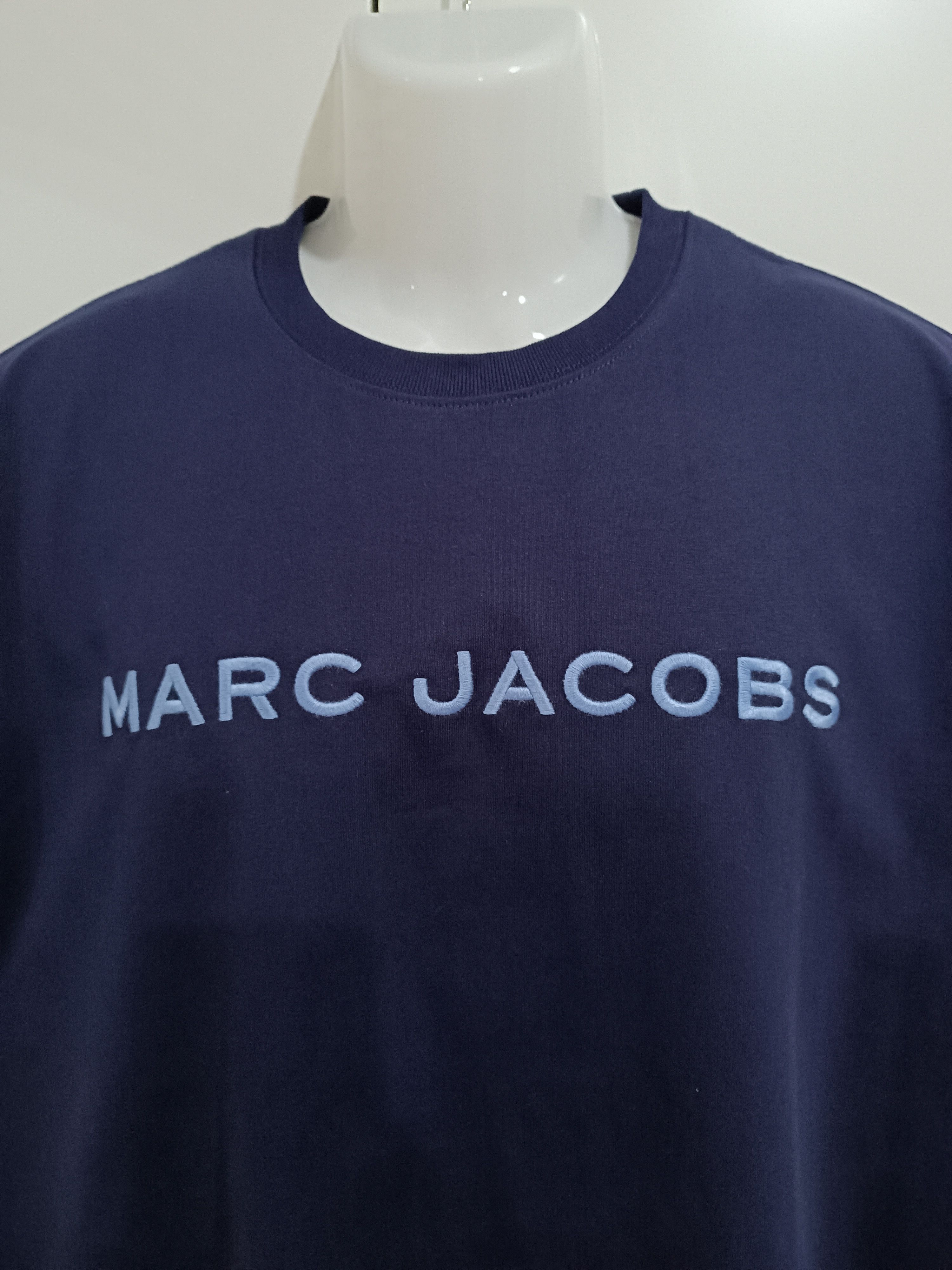 Marc Jacobs Marc Jacobs Blue Cotton T-Shirt Size US L / EU 52-54 / 3 - 4 Thumbnail