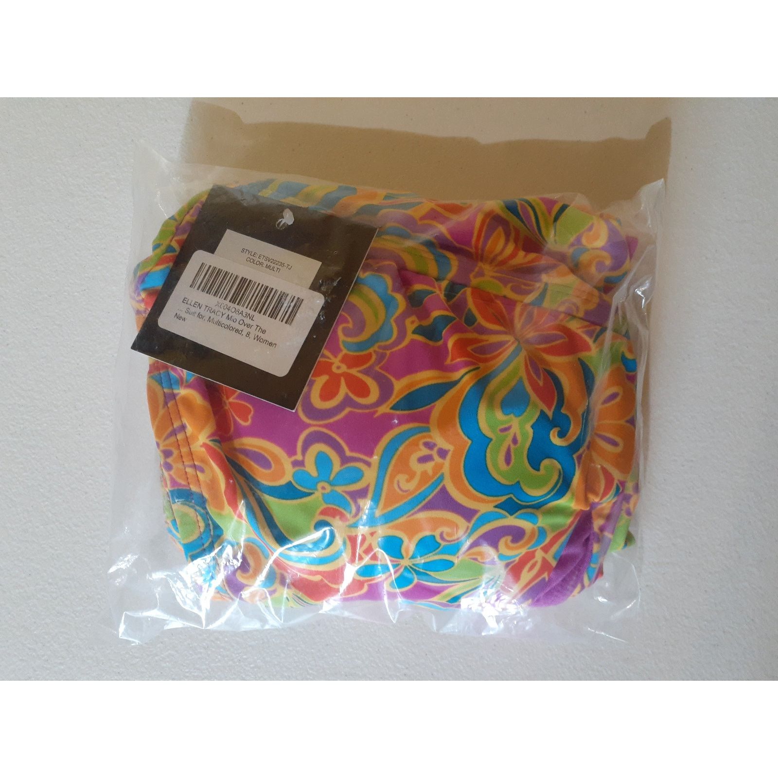Ellen Tracy ELLEN TRACY One Piece High Neck Swimsuit with Size 8 Size ONE SIZE - 2 Thumbnail