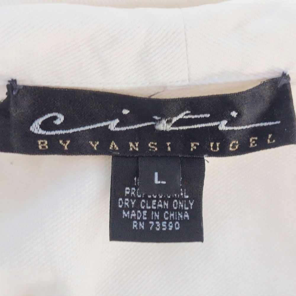 Other Citi By Yansi Fugel Sz L White Button Down Shirt Size L / US 10 / IT 46 - 5 Thumbnail