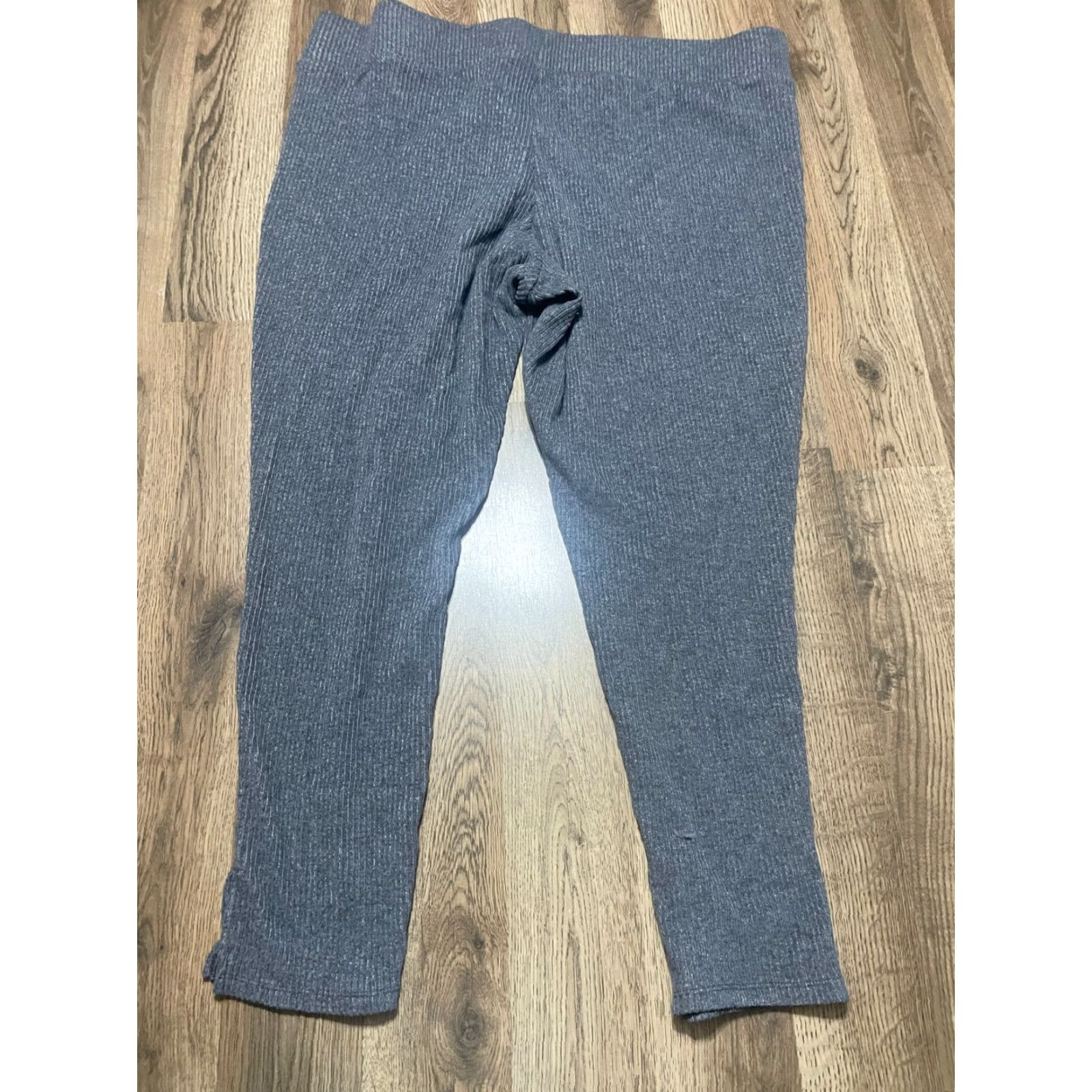 Old Navy Old Navy Pants Women's Plus Size XXL Gray Pull On Leggings Pants Sweatpants Regular Inseam 26 in Straight 2X Size 40" / US 18 - 2 Thumbnail