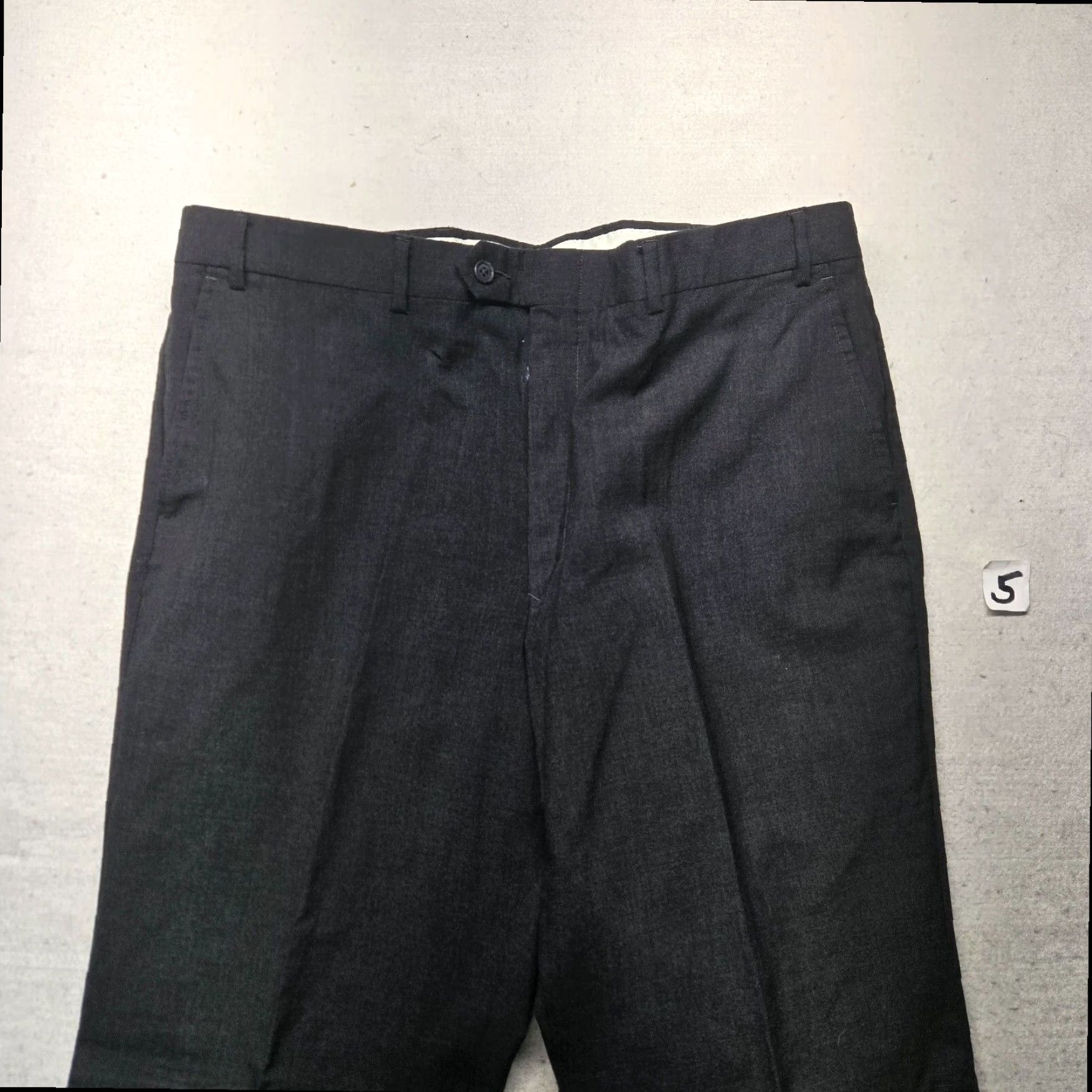 Stafford Stafford Men's Black 100% Wool Pleated Dress Pants Regular Fit Size 40x30 Size US 40 / EU 56 - 2 Thumbnail
