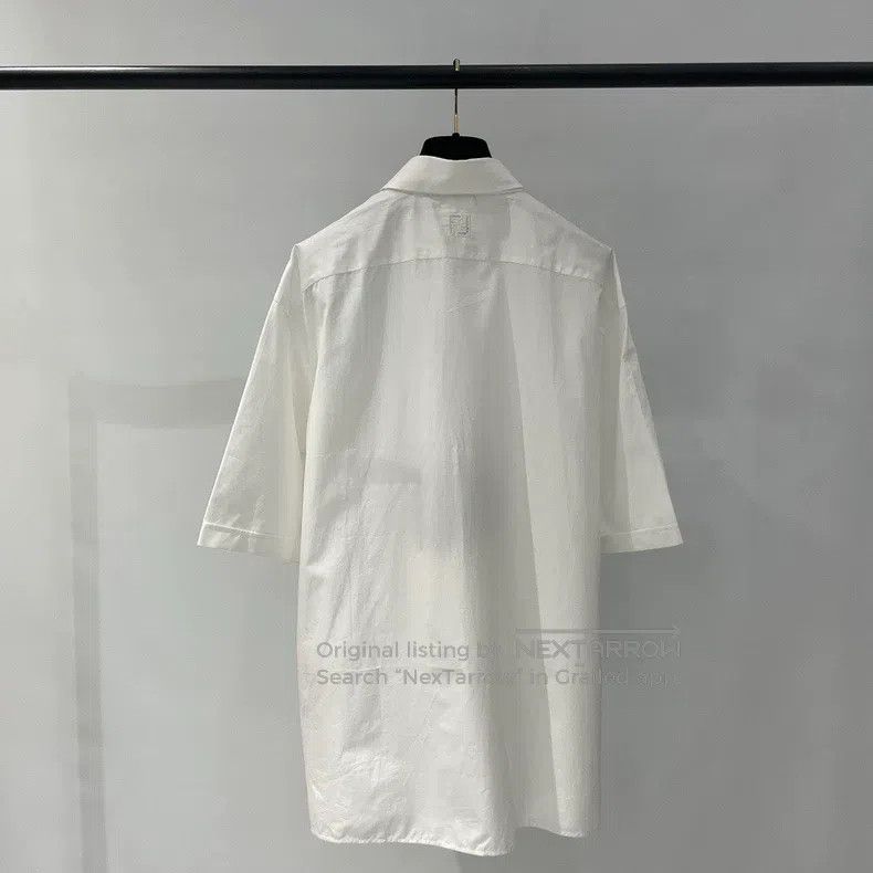 Fendi Fendi size 41 White Short Sleeve Shirt Size US XXS / EU 40 - 2 Thumbnail