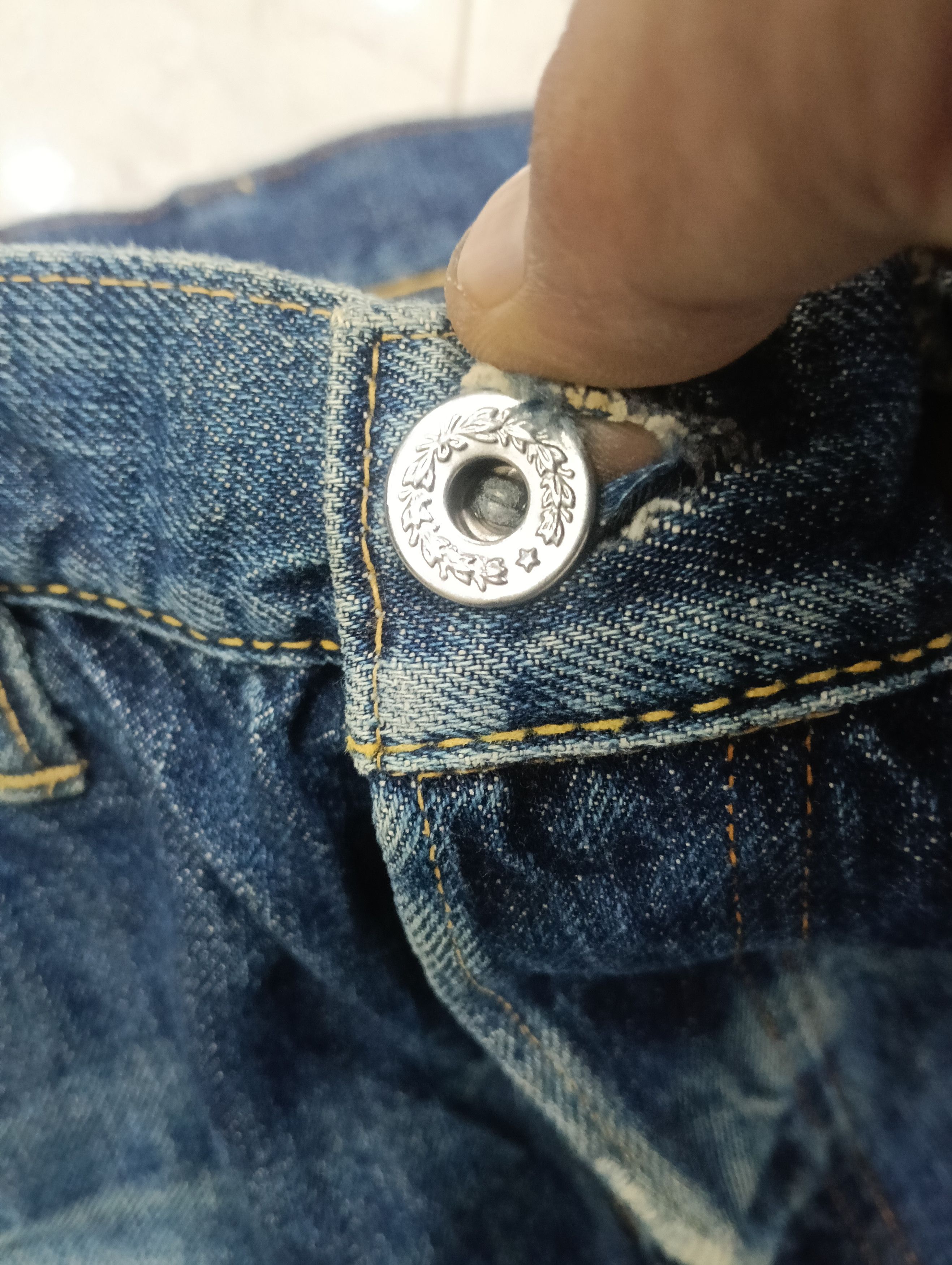 Skull Jeans by an Alchemist Sick Skull Jeans Selvedge Size US 31 - 9 Thumbnail