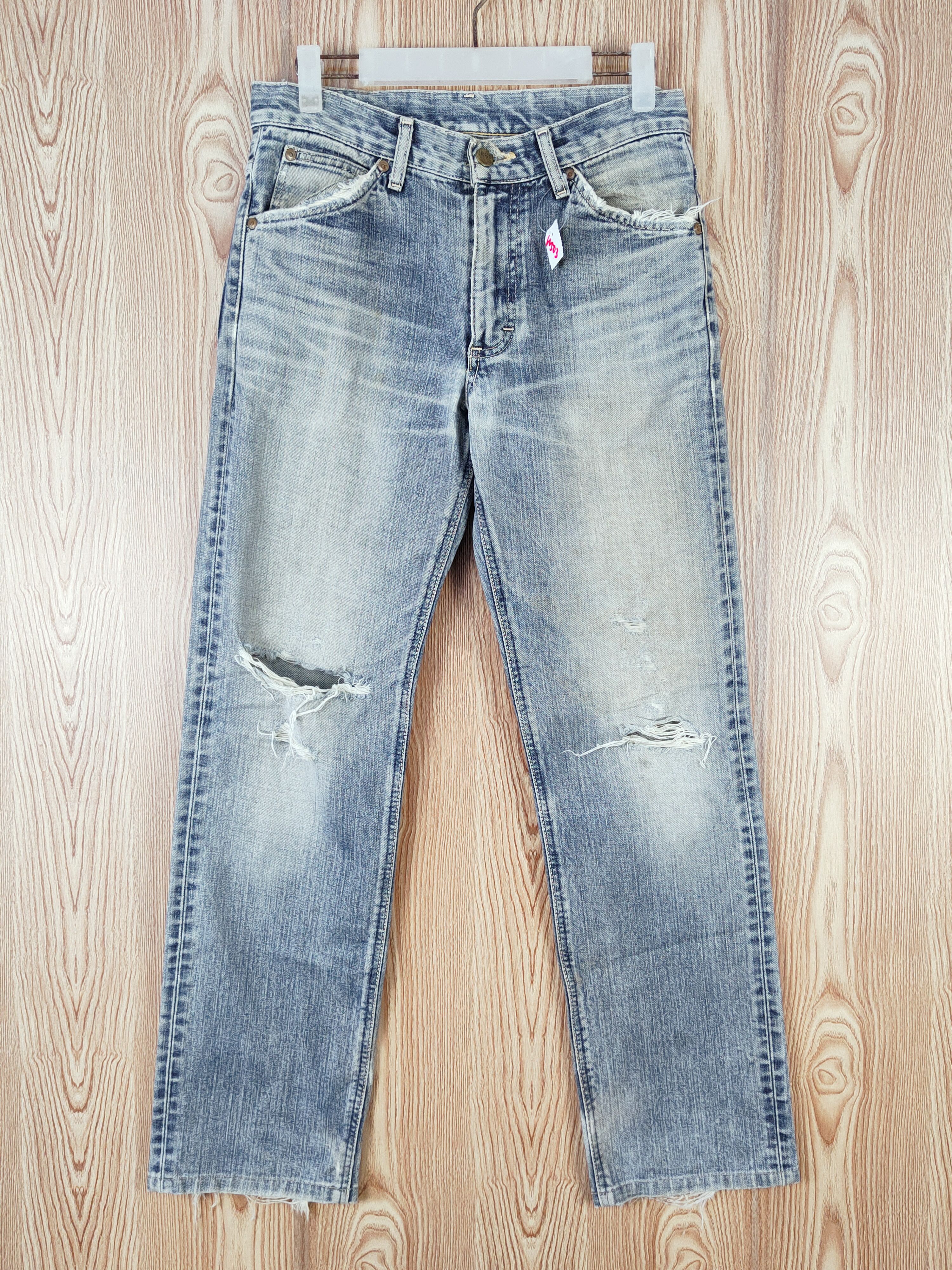 Japanese Brand Lee Blue Distressed Ripped denim Jeans #W503 Size US 30 / EU 46 - 1 Thumbnail