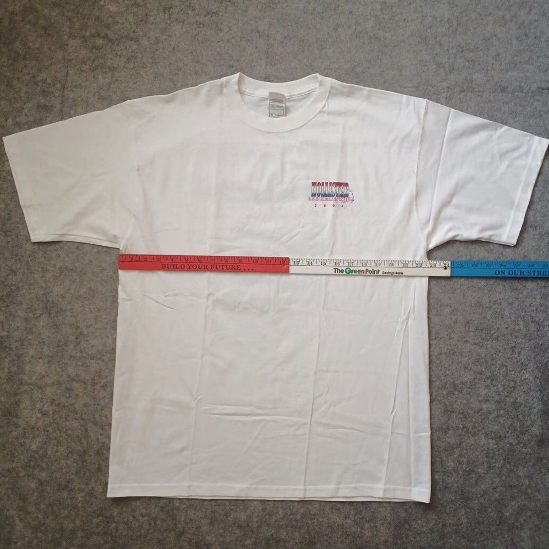 Fruit Of The Loom Hollister Independence Rally Shirt XL White Bike Engine Logo 2004 Deadstock Mens Size US XL / EU 56 / 4 - 6 Thumbnail